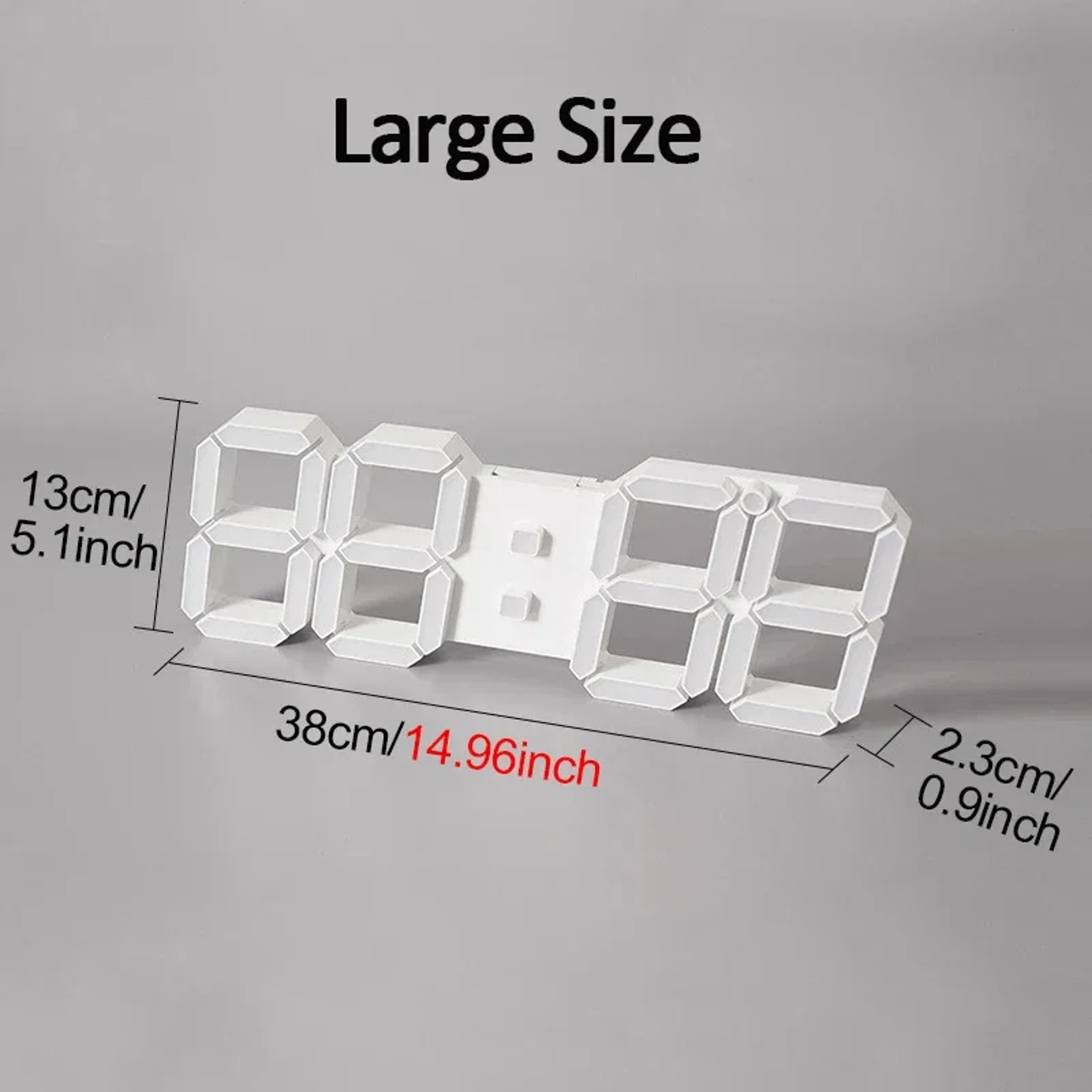 Modern Design LED Wall Clock With Remote Control And Automatic Photosensitive Function 4