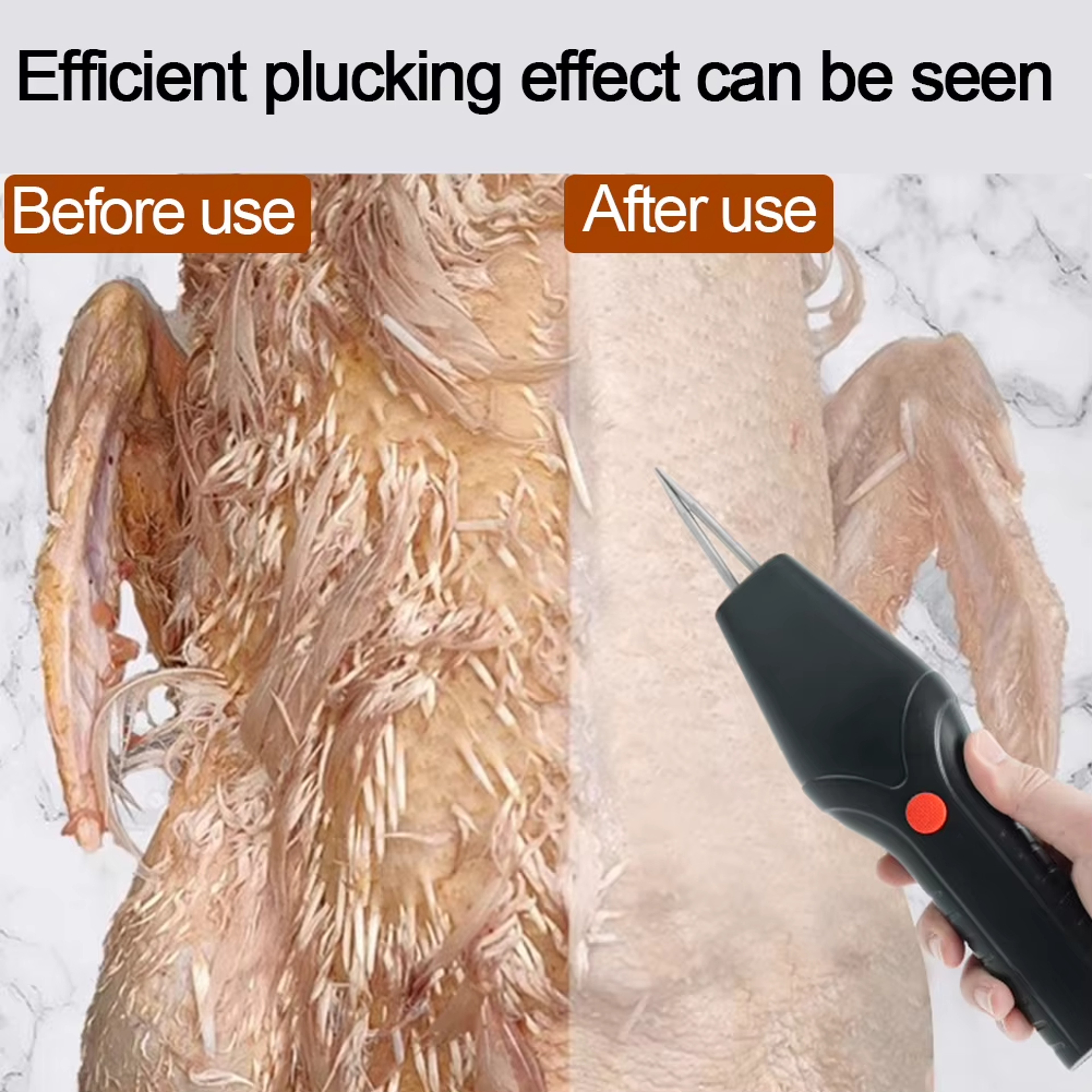 Electric Chicken Feather Remover USB Rechargeable Hair Extractor Efficient Kitchen Tool Quick Plucker – view 3
