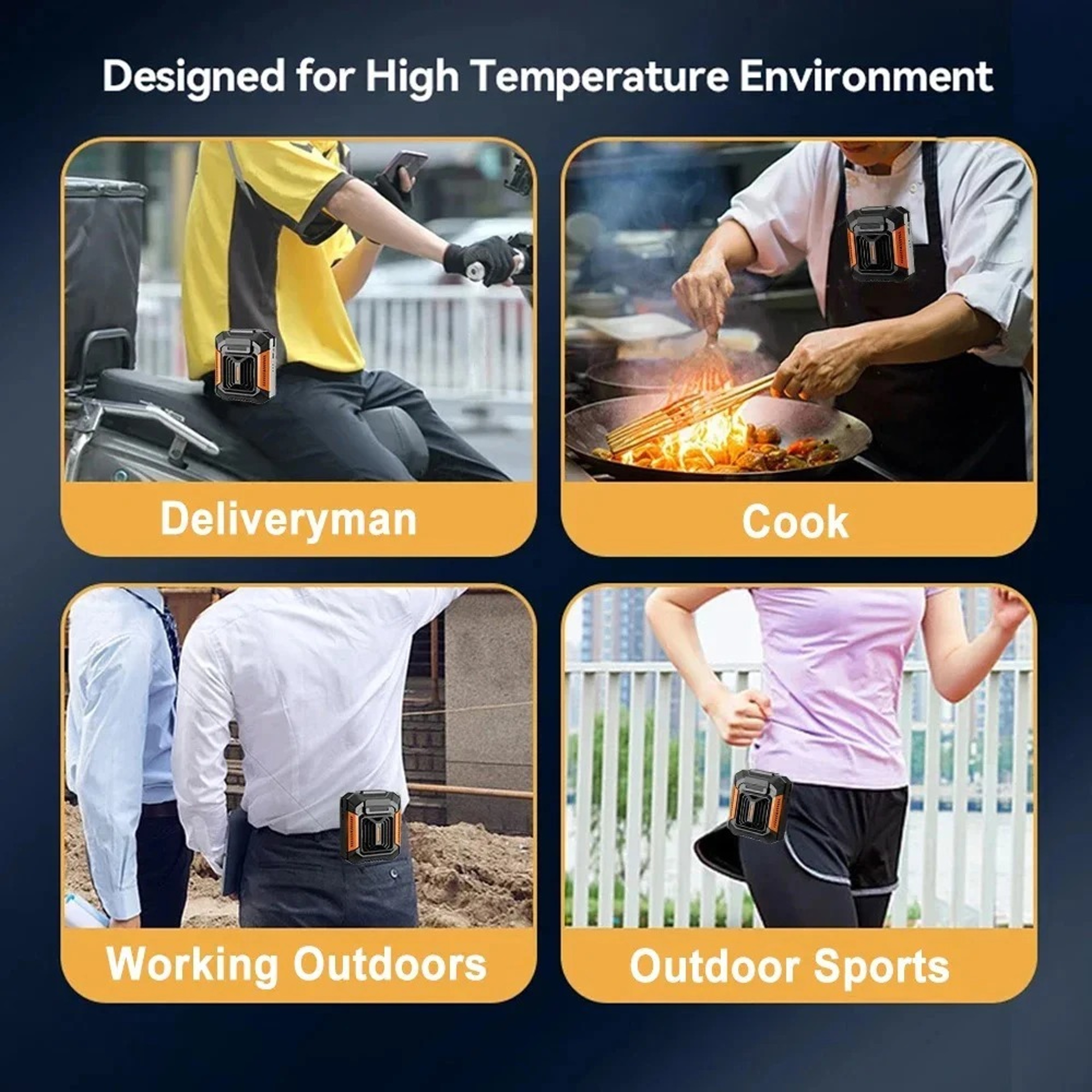 Neck Fan With LED Light USB Rechargeable Power Bank Speed Settings For Outdoor And Office Use 2