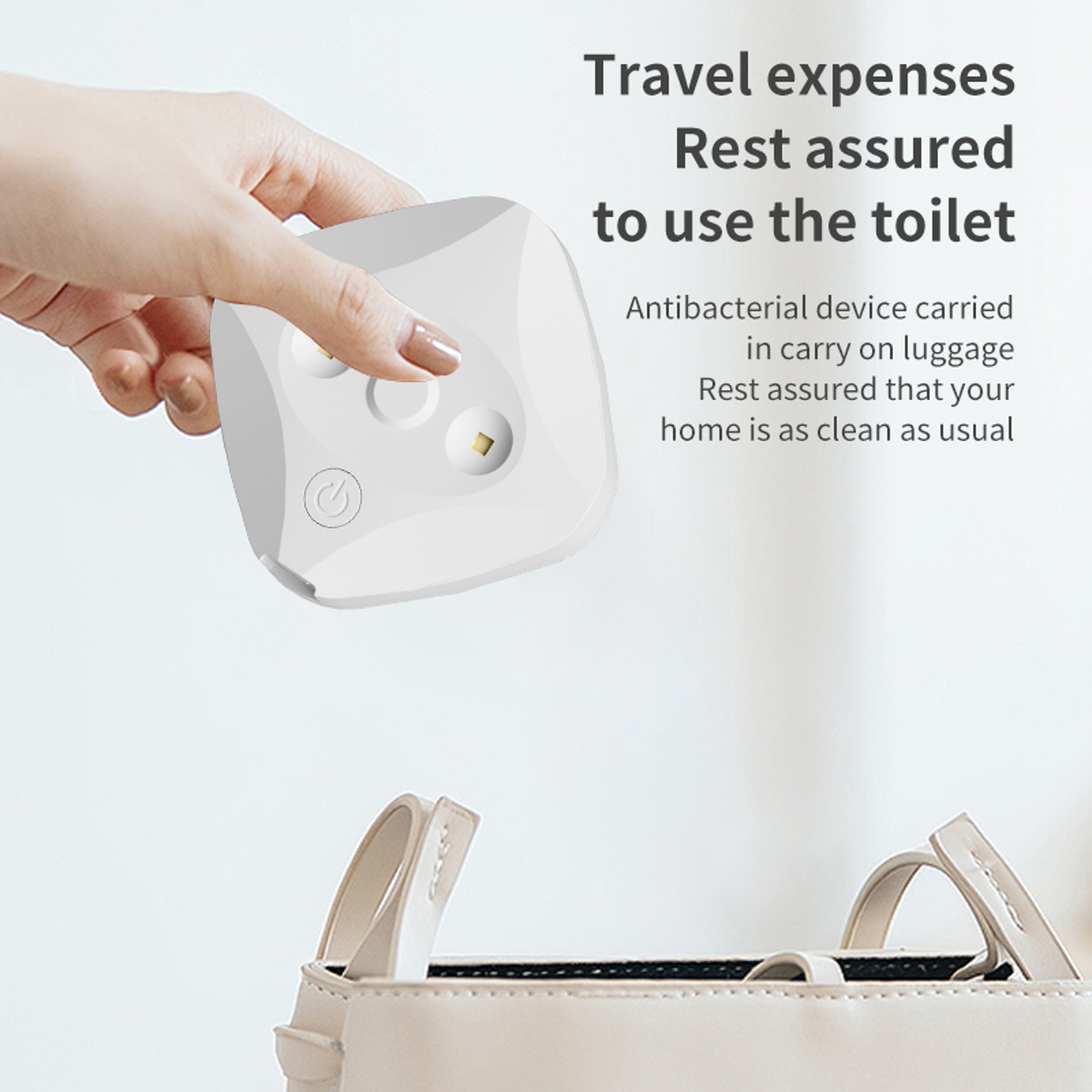 USB Rechargeable Toilet Sterilizer Ultraviolet Deodorization Negative Ion 2