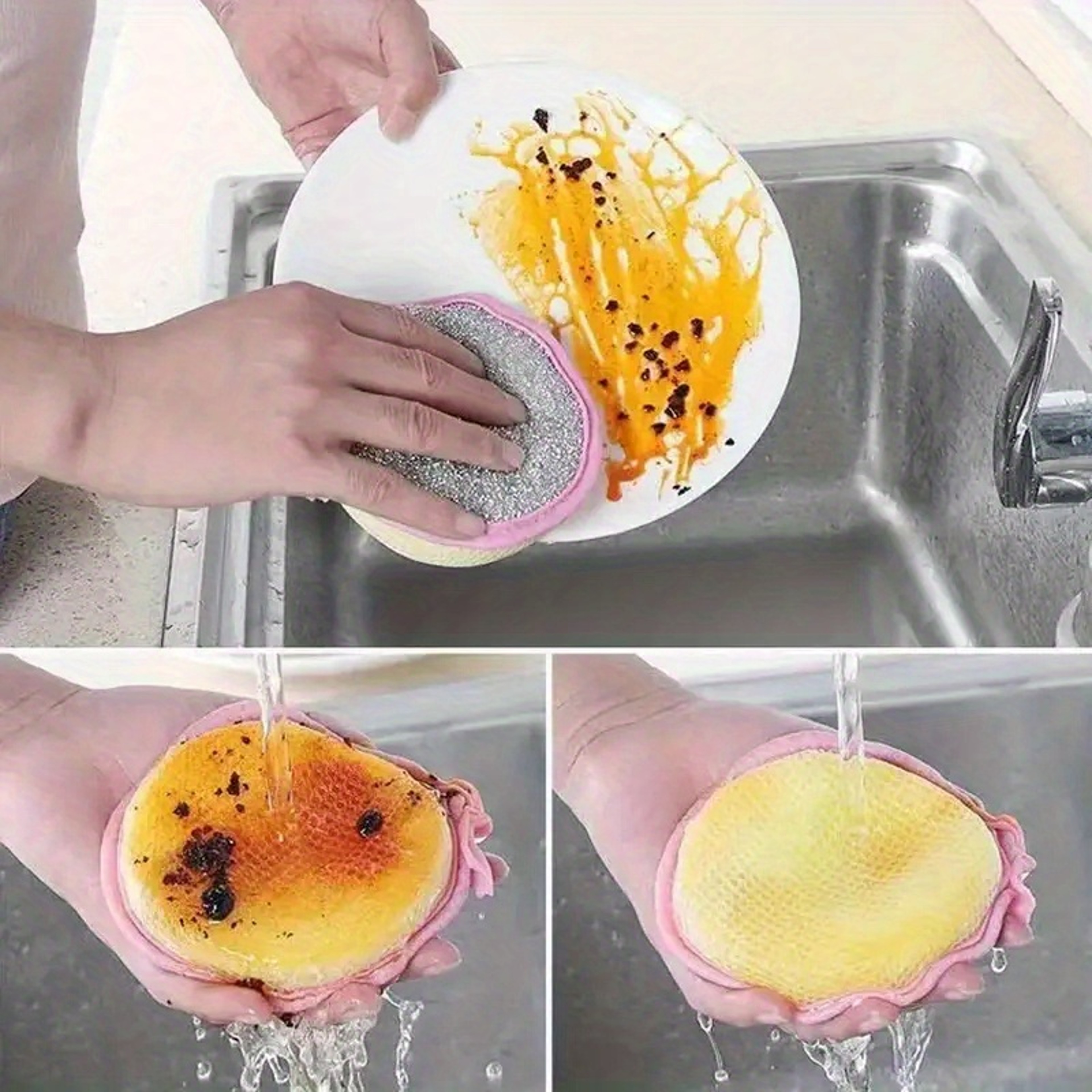 Versatile Kitchen Cleaning Sponges And Scrubbers Dish Sponge  MultiPurpose Kitchen Tool 2