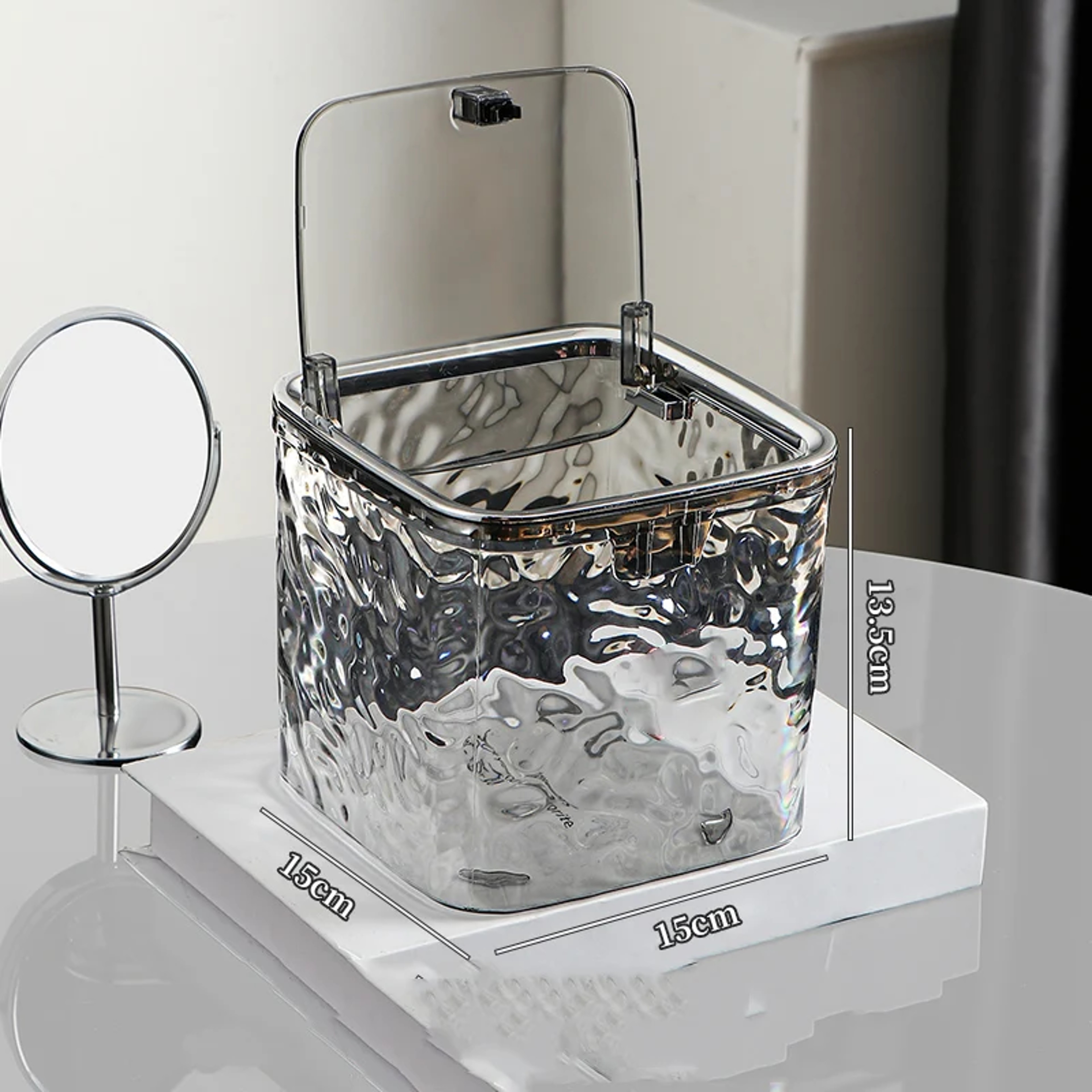 Hair Accessories Organizer Acrylic Storage Box Clear Hair Tie Organizer For Headband Laundry Pods C 7