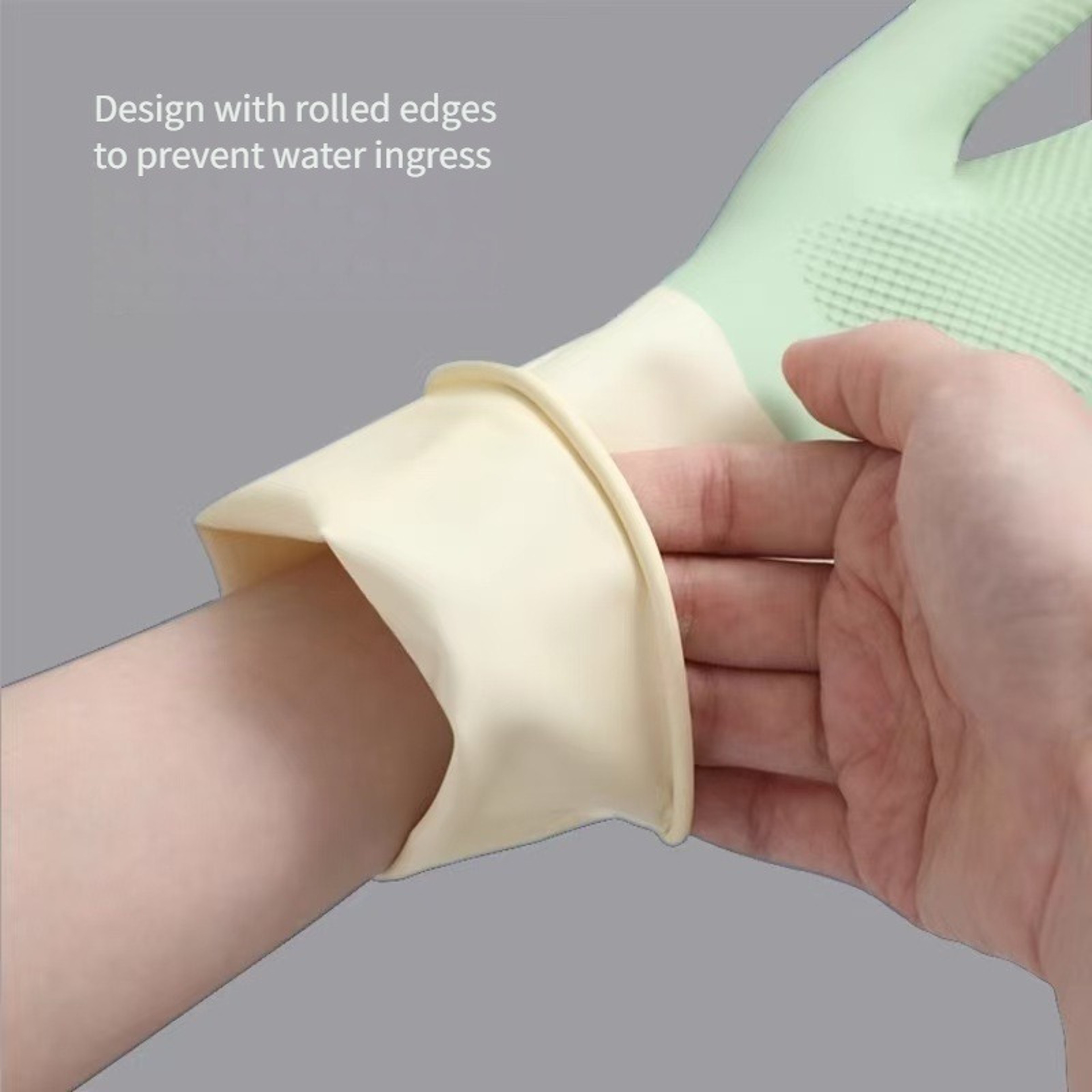 Kitchen Cleaning Latex Gloves Waterproof Housework Cleaning Gloves Laundry Dishwashing Wear Resista 4