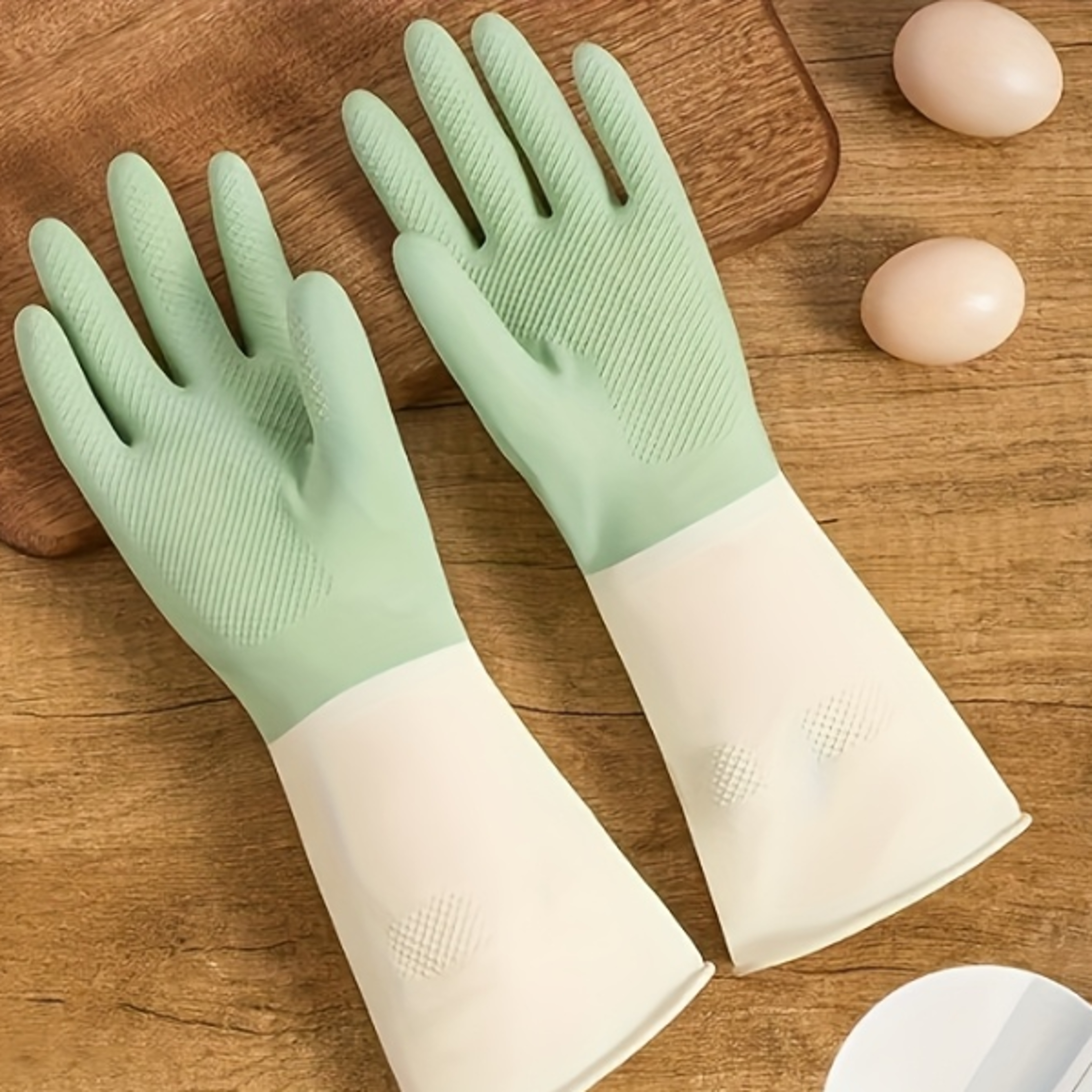 Kitchen Cleaning Latex Gloves Waterproof Housework Cleaning Gloves Laundry Dishwashing Wear Resist