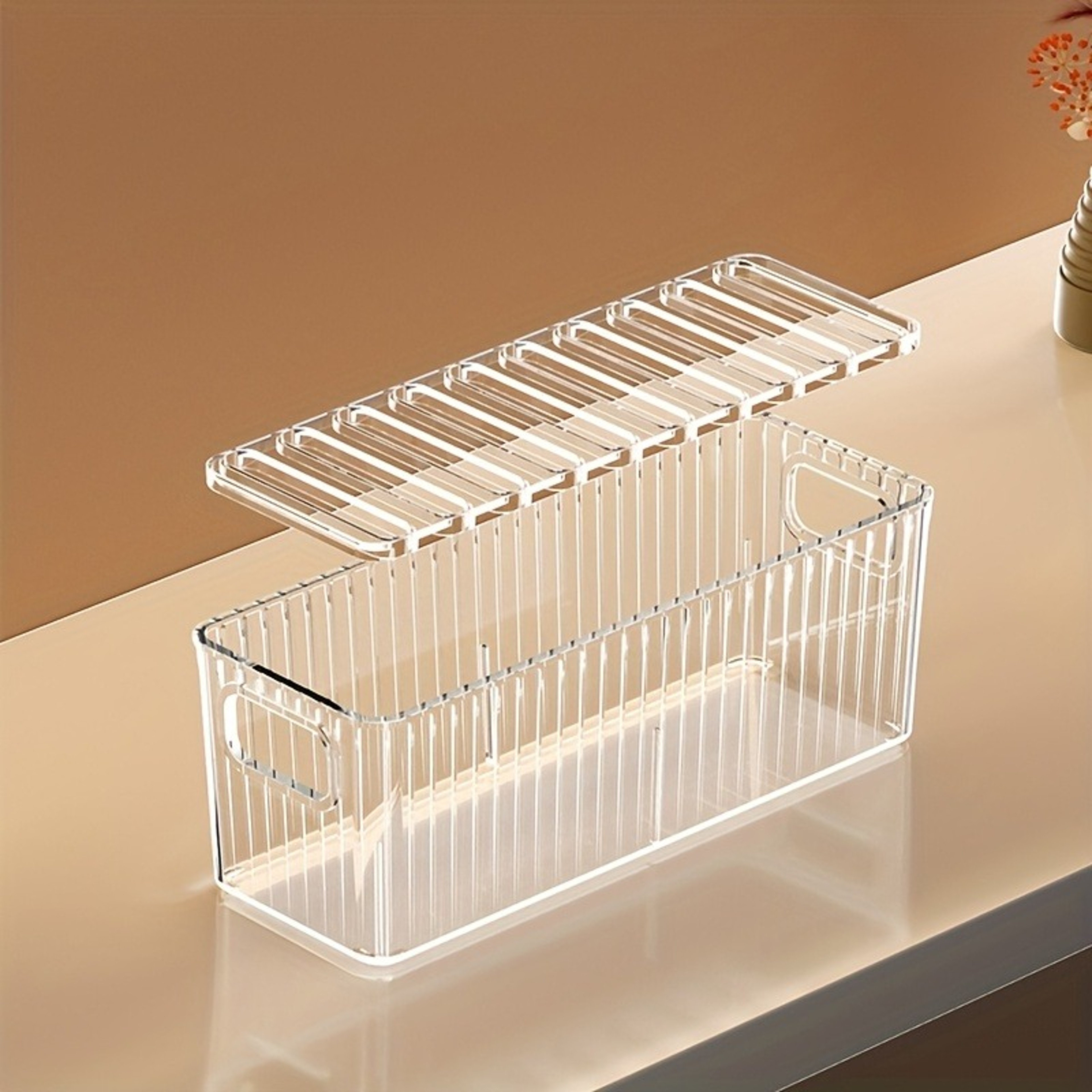 MultiLayer Desktop Organizer Transparent Phone Case Storage Box Essential For Office Home 0