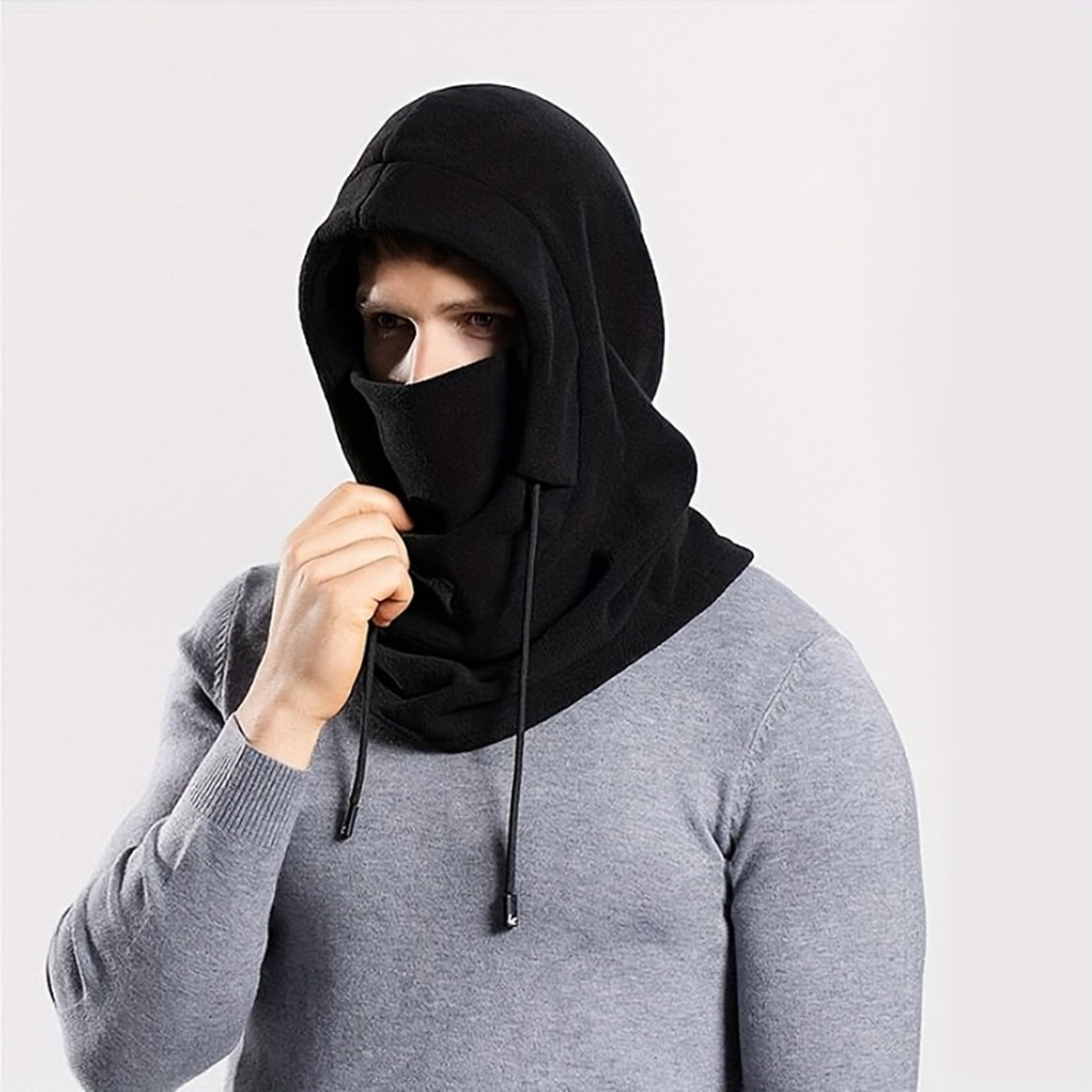 Outdoor Winter Thermal Neck Warmer Balaclava Face Mask Fleece Hood Hat Snood Windproof Keep Warm Cy 2