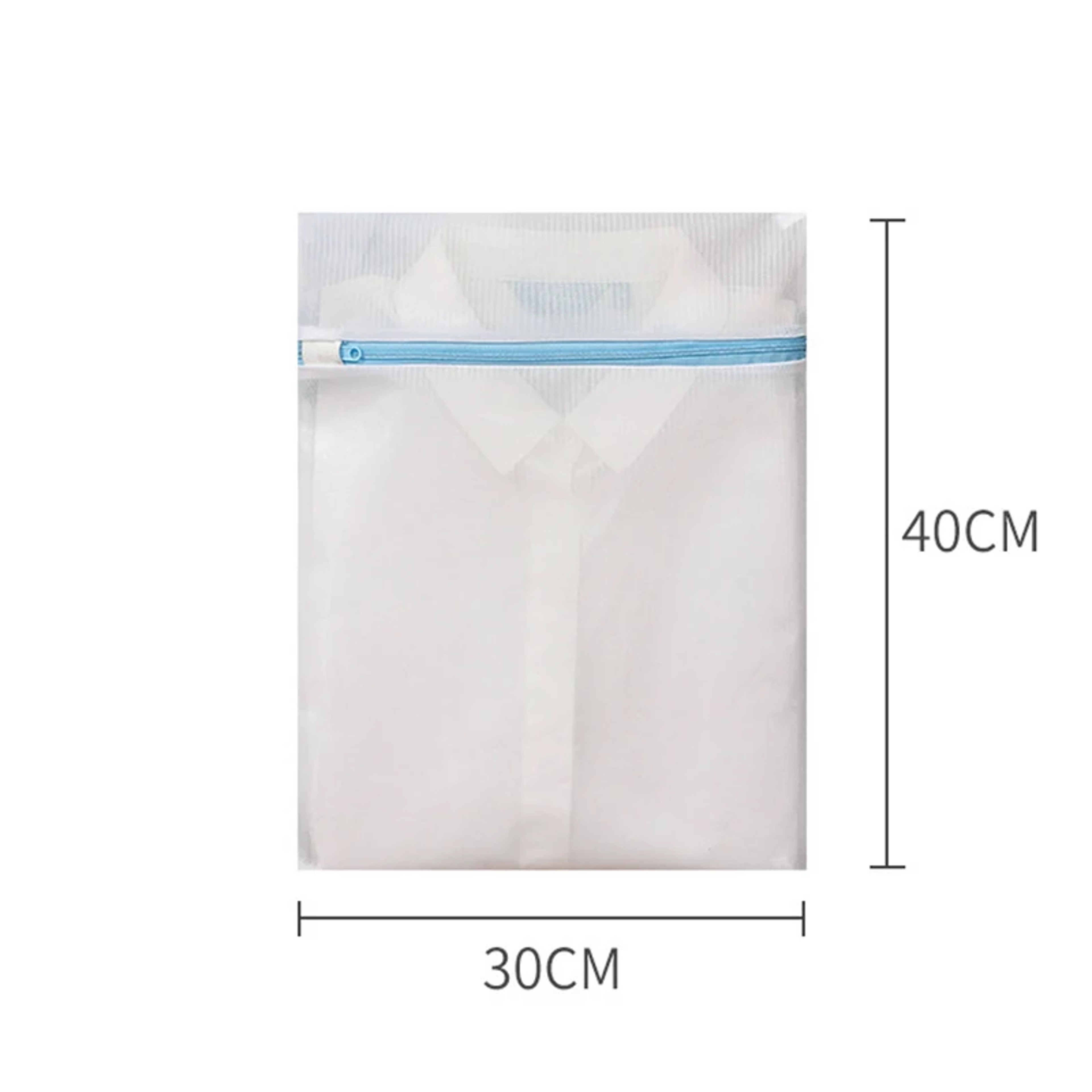 Laundry Bag Blue Zipper Clothes Protector For Washing Machine Travel Dirty Clothing Storage Organiz 4