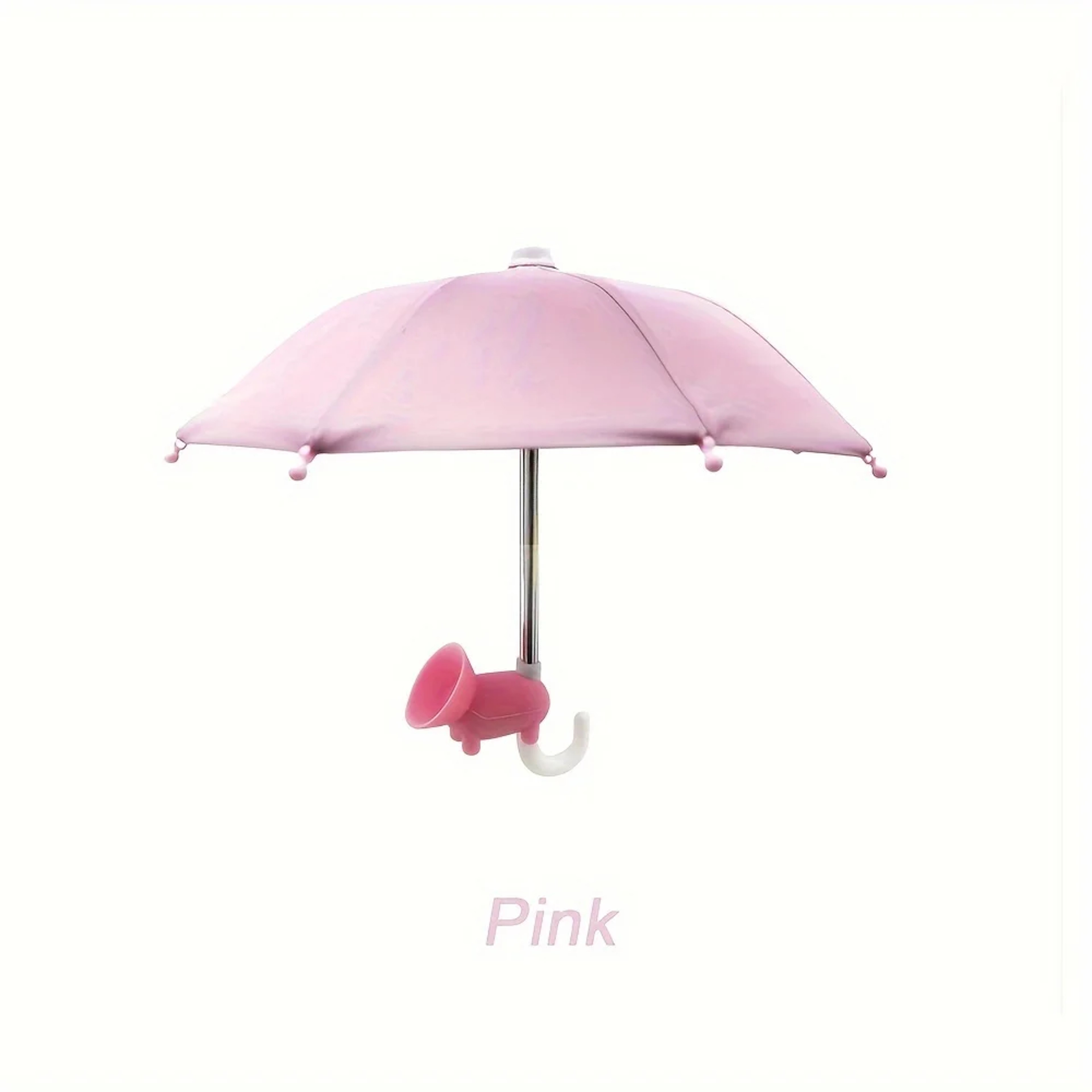 Mini Umbrella For Phone With Suction Cup Stand AntiGlare Sunshade Cover Outdoor Motorcycle Car Hold 5