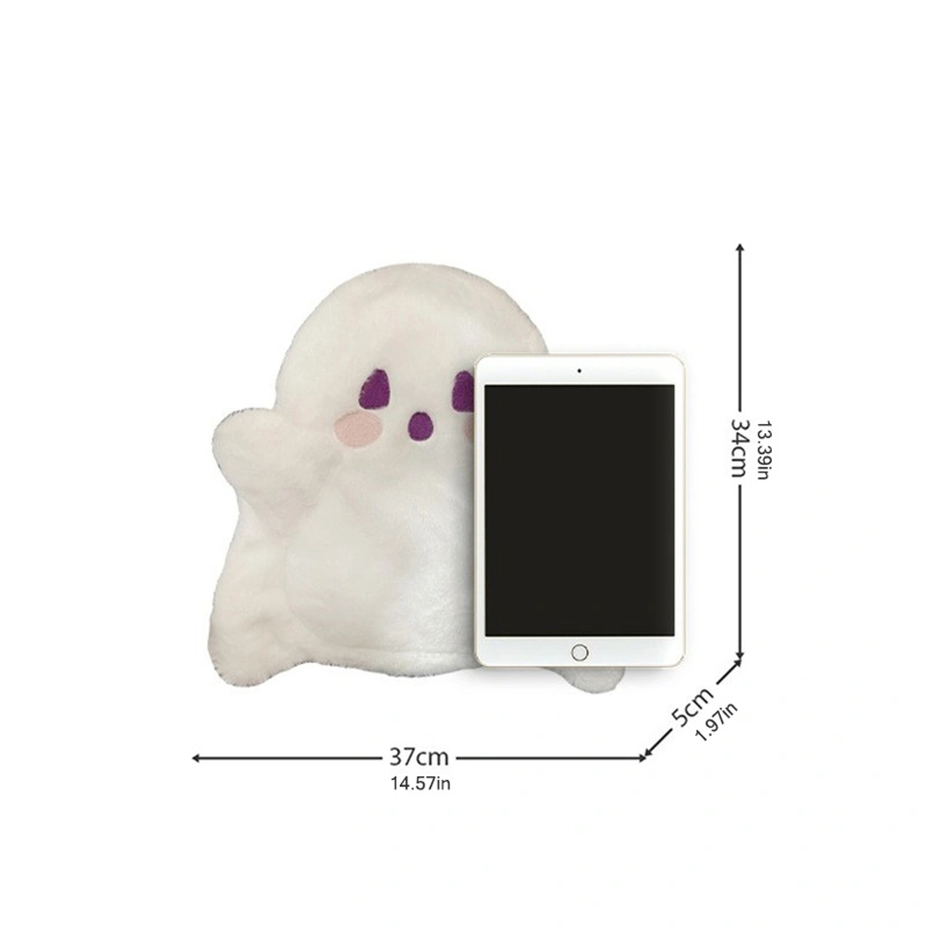 Personalized Doll Plush Backpack for Women, Halloween Cute Ghost Cartoon Kawaii Backpack for Girls, Single Backpack Bag – view 6