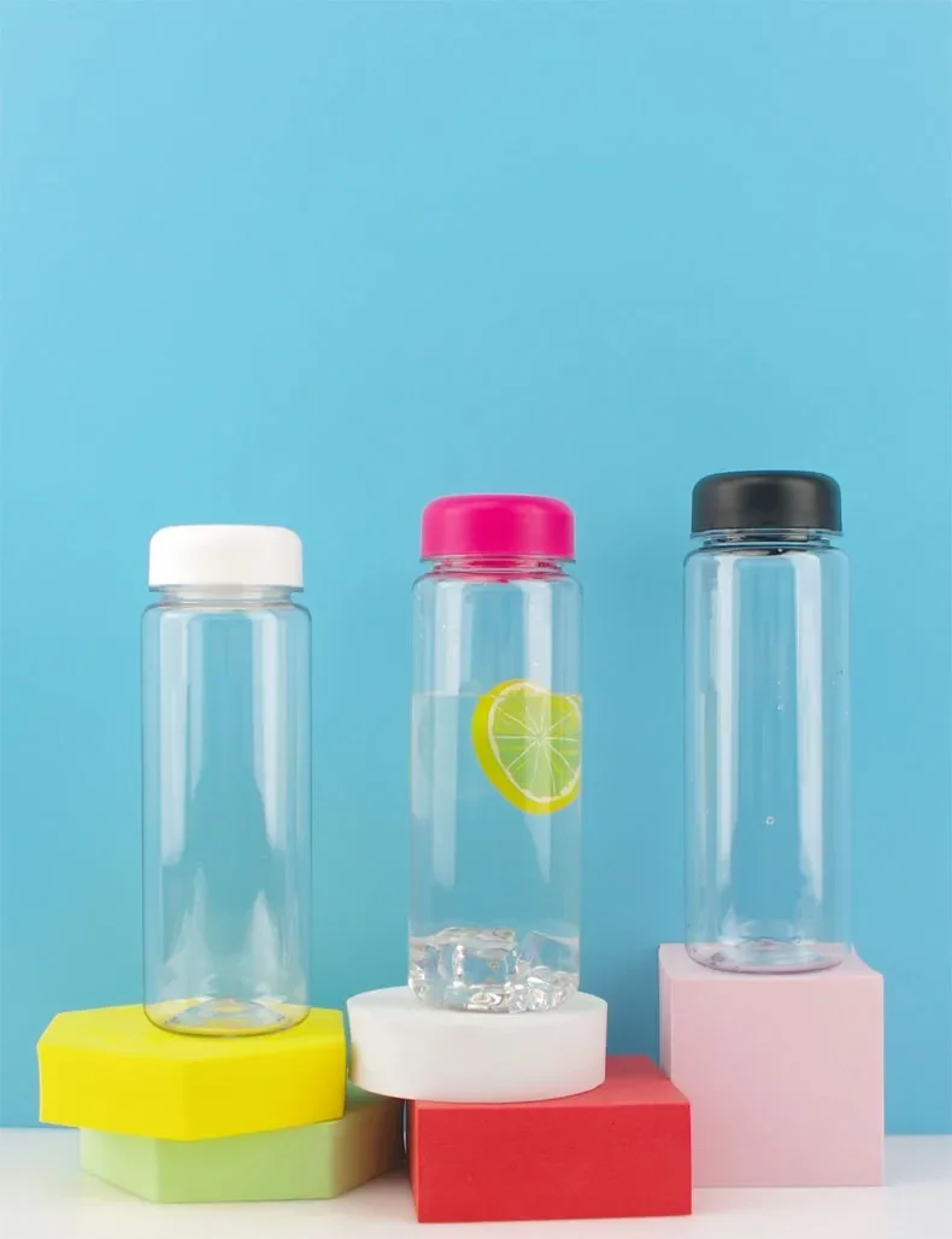 Portable Sport Water Bottle Large Capacity Transparent Cup Simple Plastic Water Cup Outdoor Camping 2