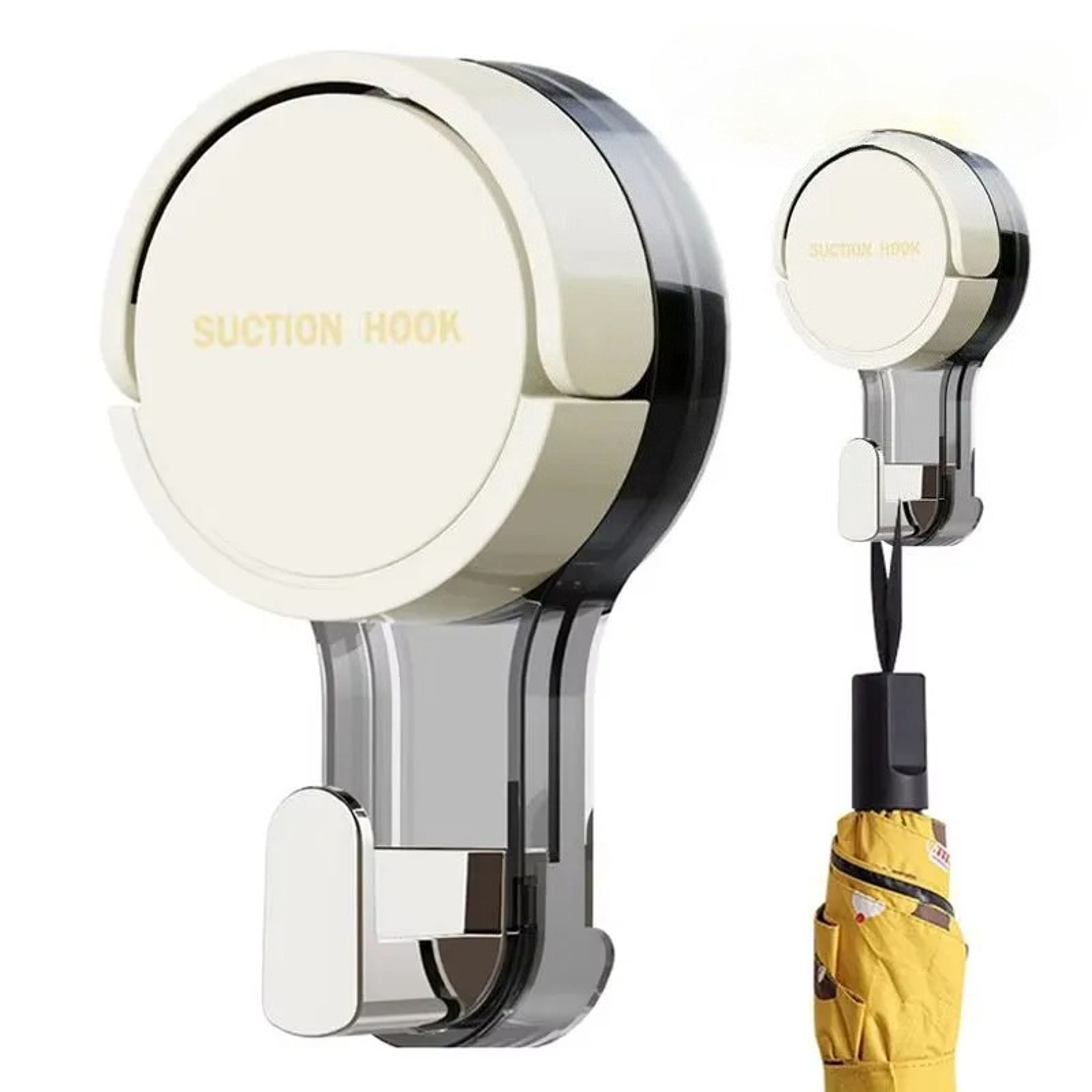 Strong Suction Cup Wall Hooks, No Drill Removable, Perfect for Bathroom Kitchen Storage, Leaves No Damage. – view 1