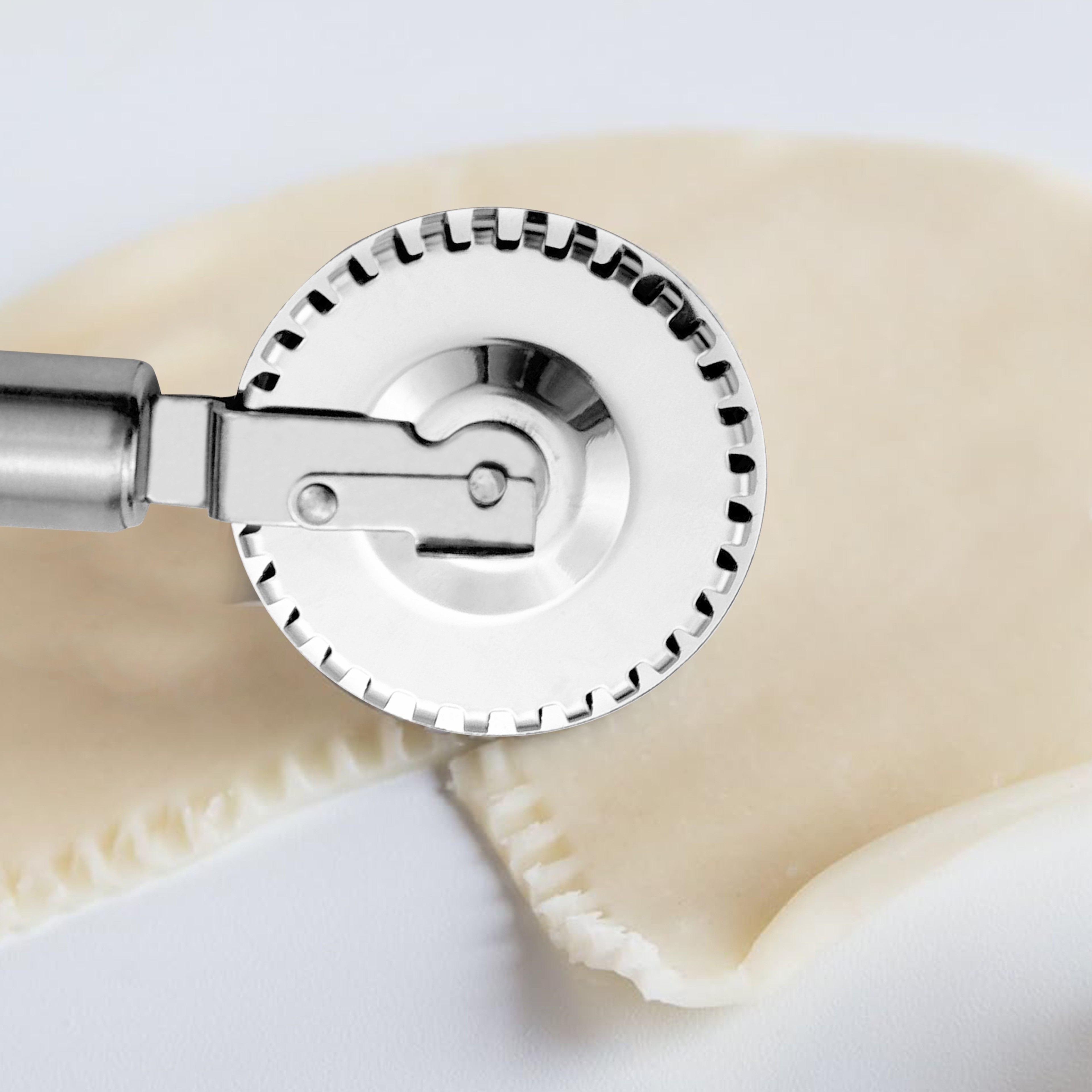 DoubleSided Rolling Lace Cutting Knife Stainless Steel Pastry Roller Pie Filling Embossing Tool 2