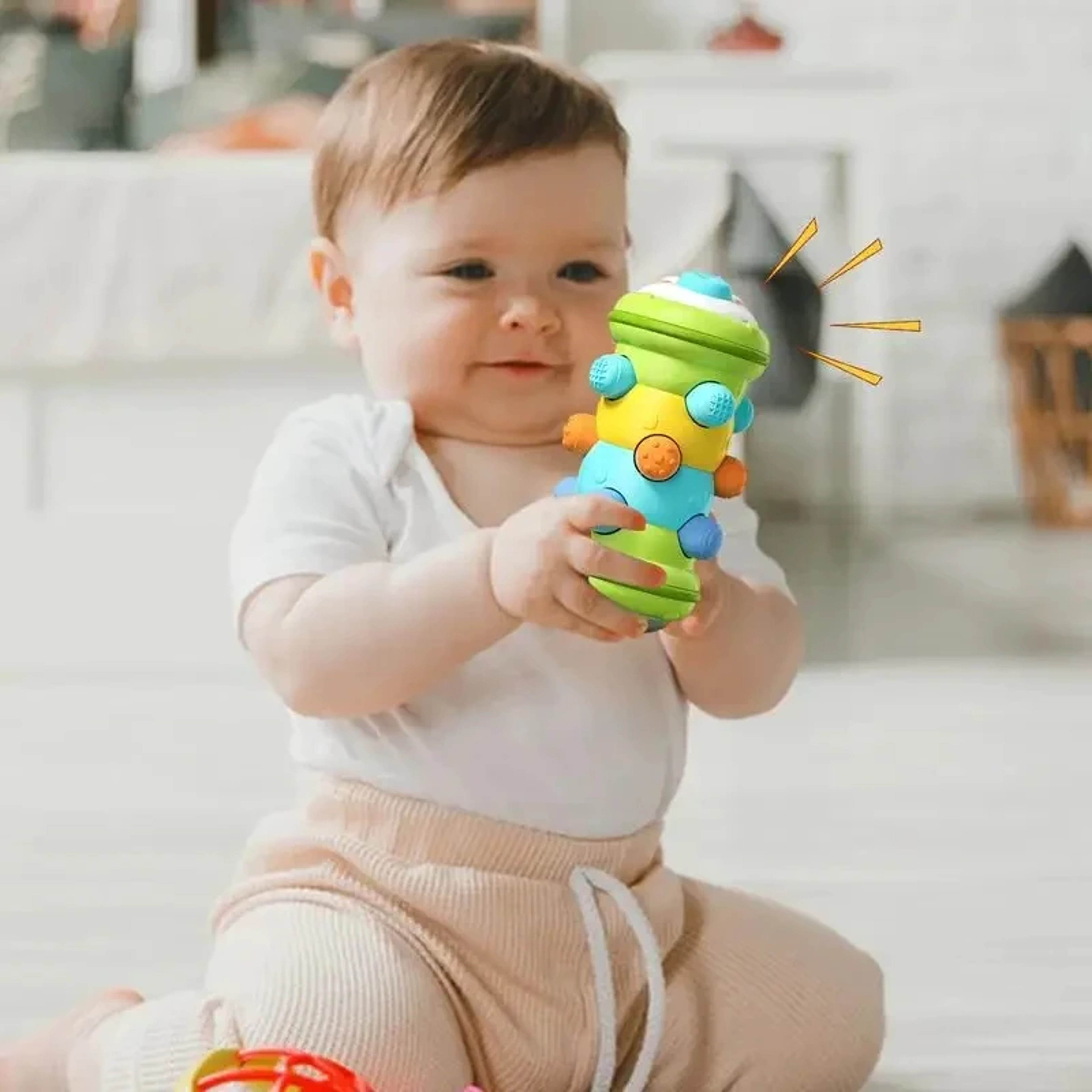 Montessori Baby Crawling Roller Toy Tummy Time Sensory Toy For Infants Educational Development Toy 2
