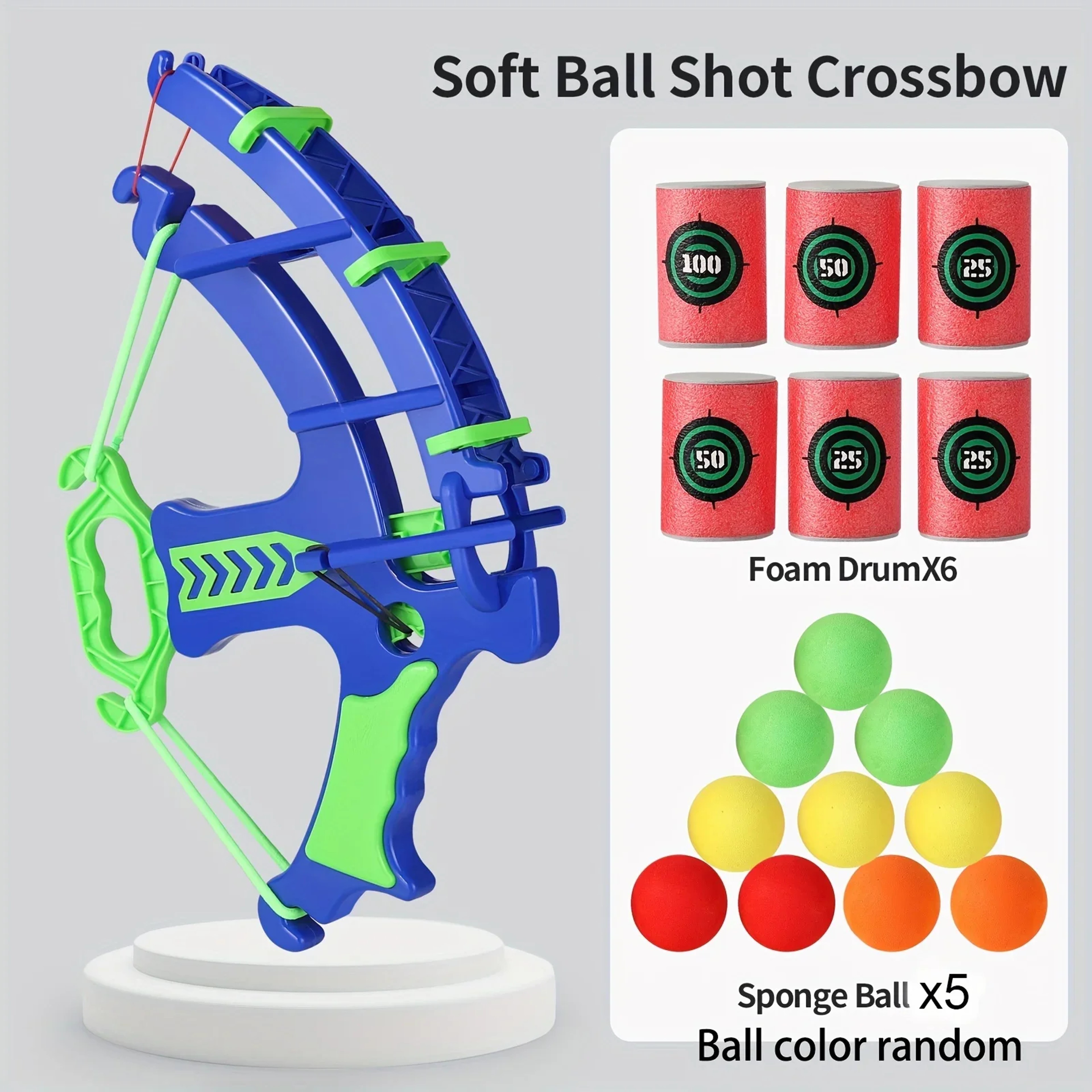 Indoor And Outdoor Children Shooting Toys Hot Selling Bow And Arrow Ejection EVA Sponge Ball Target 4