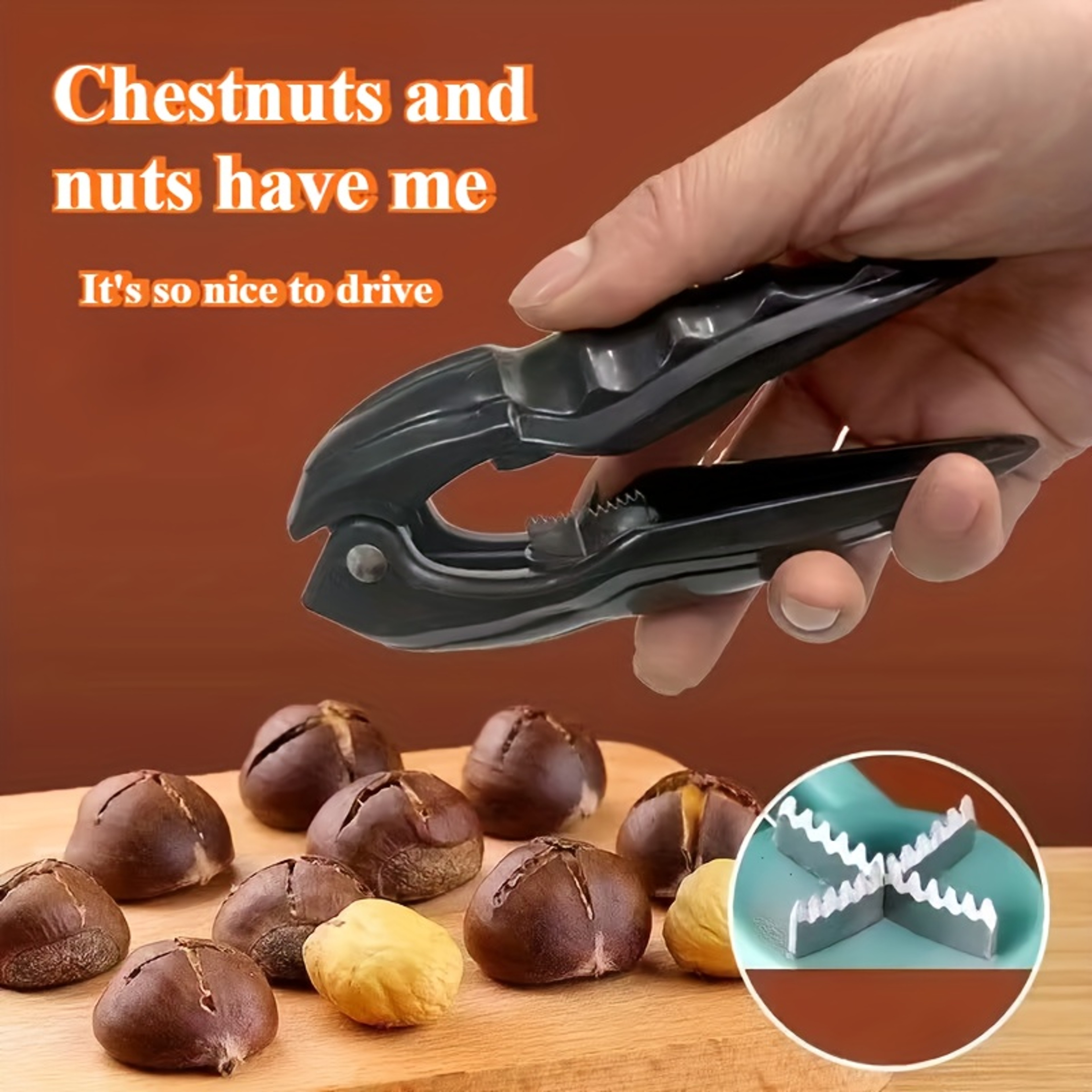 Chestnut Pliers Nutcracker Walnut Shears Cross Cut Mouth Opener Multifunctional Nut Peeler For Home 2