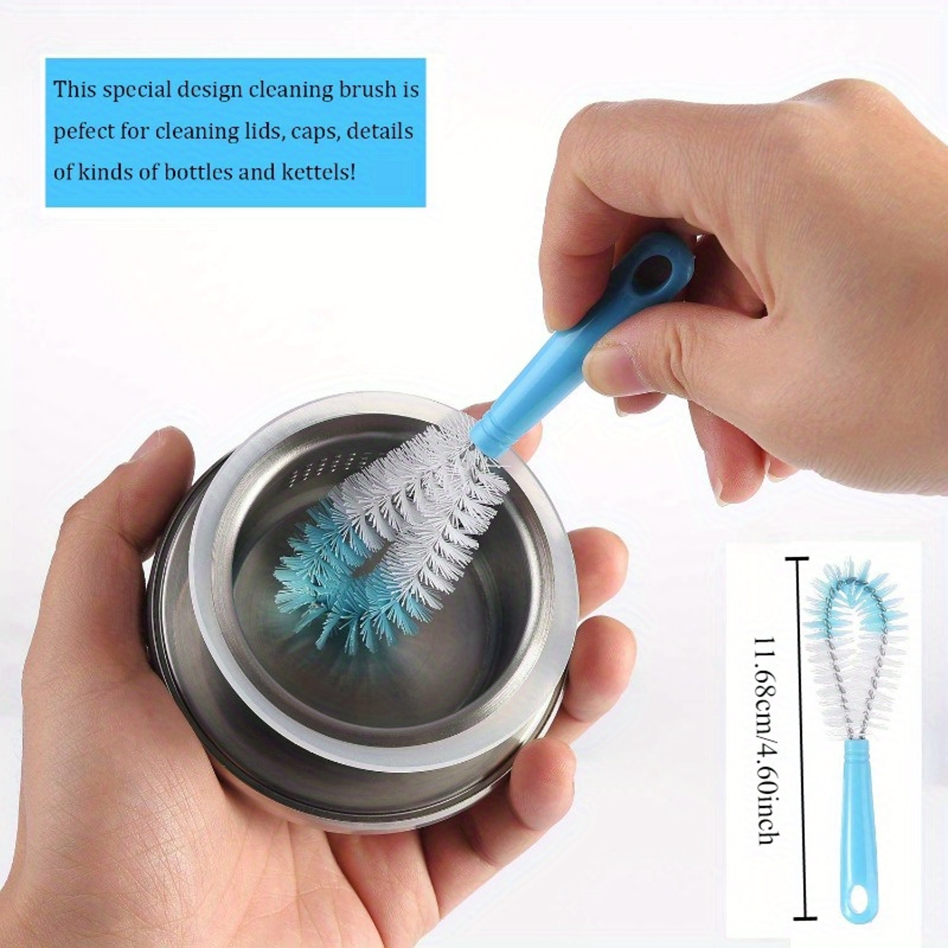 Bottle Cleaning Brushes LongHandled Cleaner For Thermoses Beer Bottles Sports Bottles And Kettle St 4
