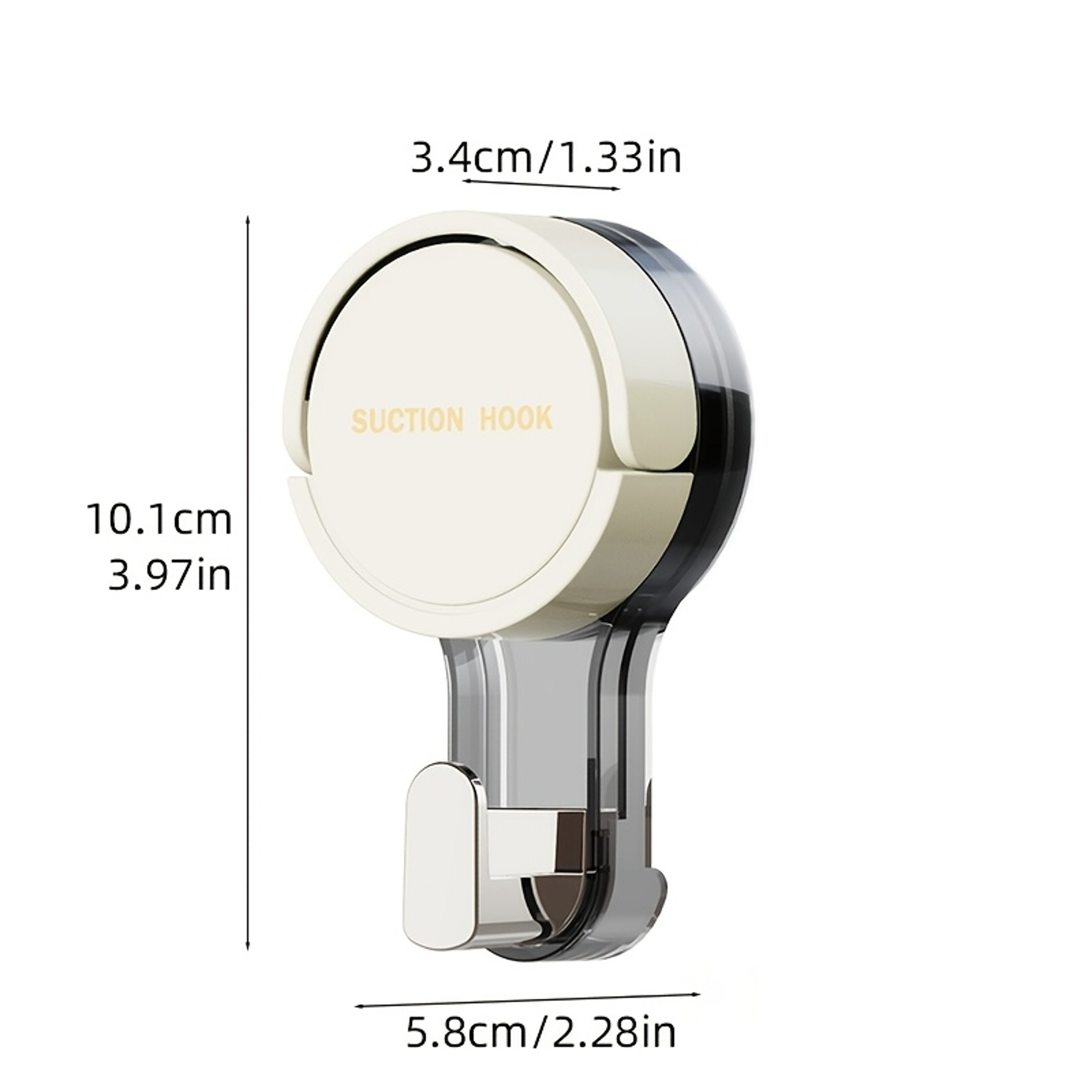 Movable Suction Cup Hook No Marks Adhesive Hook for Towel Rack in Bathroom Kitchen Wall – view 4