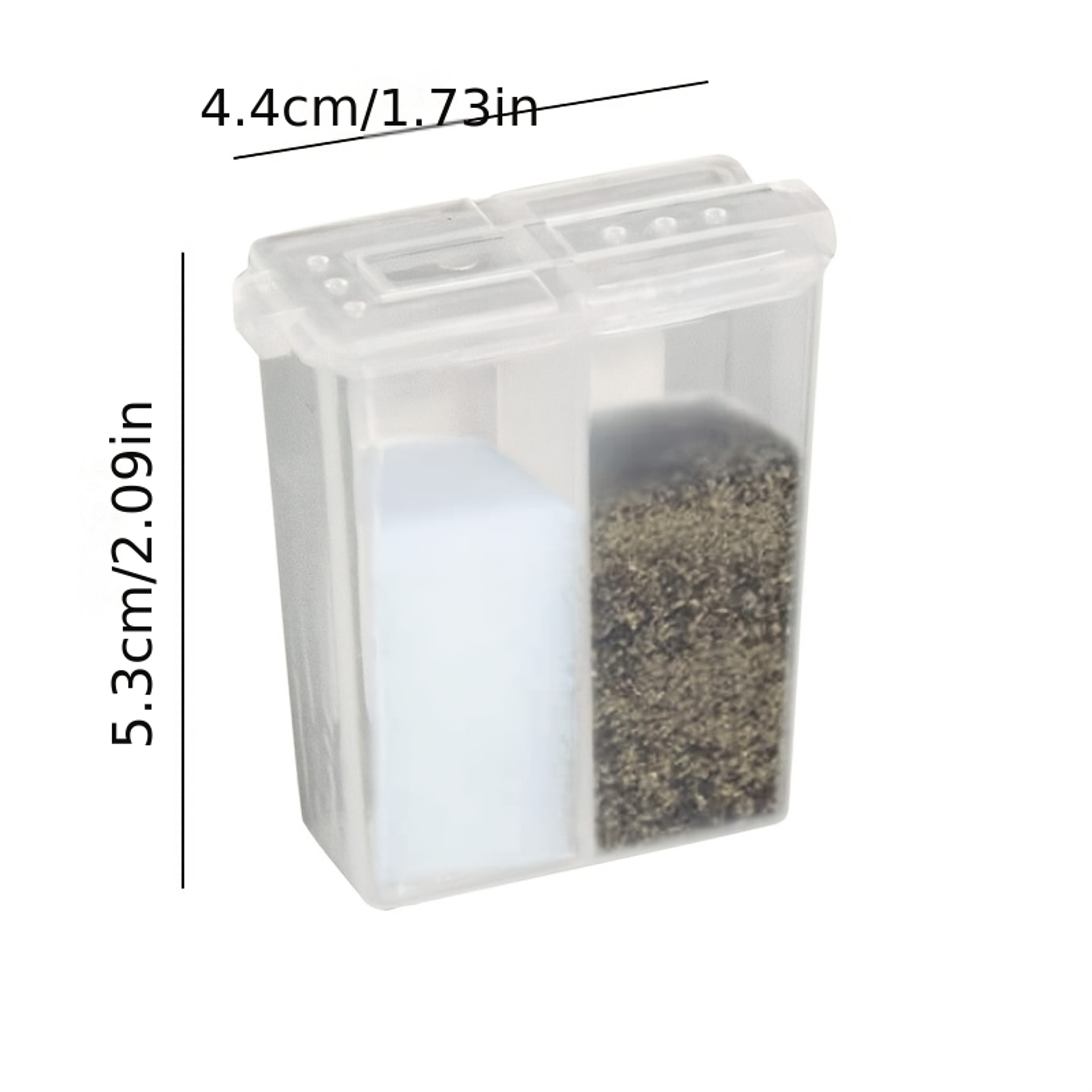 Compartment Camping Seasoning Shaker Spice Jar With Lid Outdoor BBQ Salt Pepper Storage Box 2