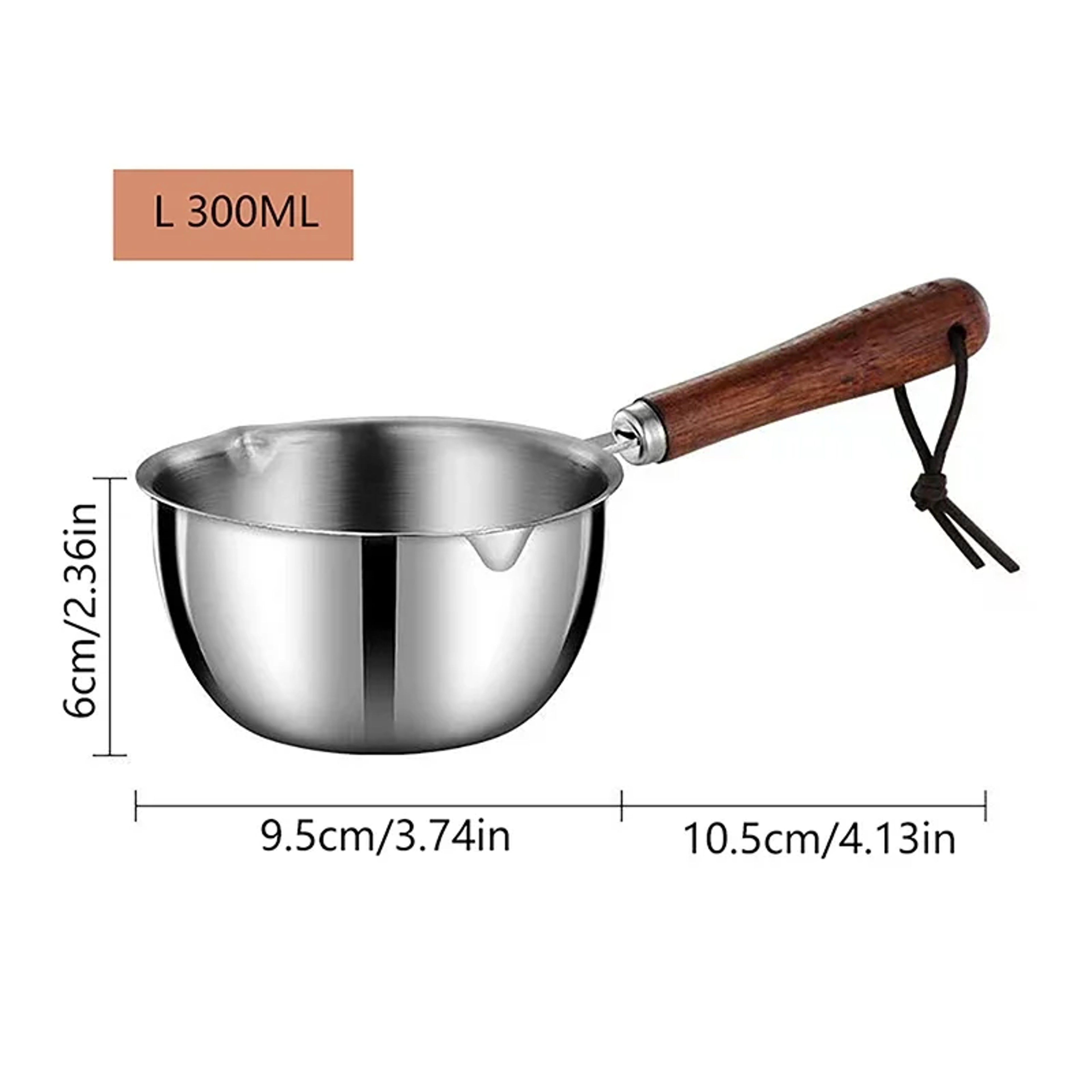 Stainless Steel Milk Pot for Butter & Hot Sauce – Versatile Flat Bottomed Pan – view 8