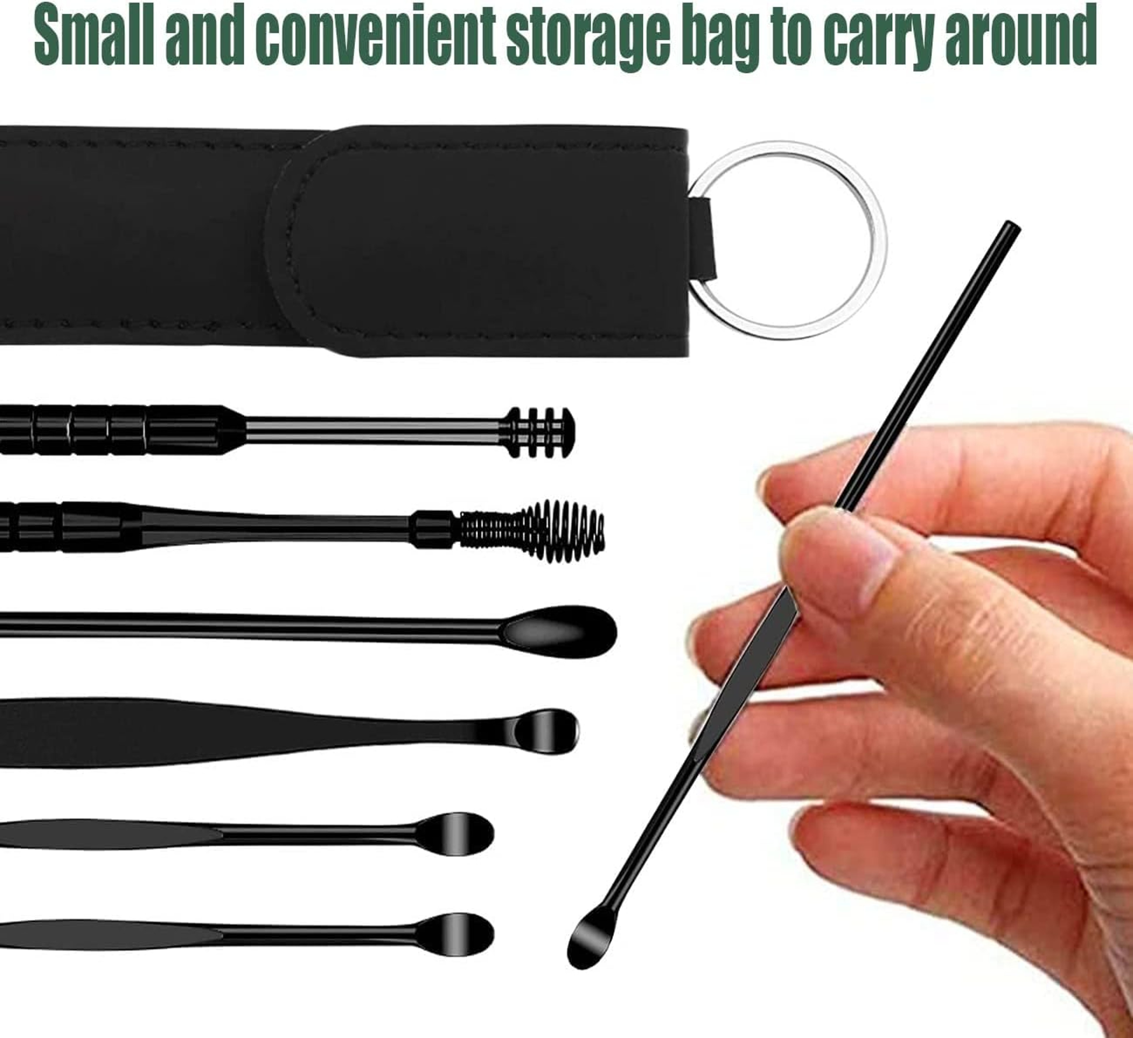 Stainless Steel Ear Wax Removal Kit Precision Ear Cleaner Set 2