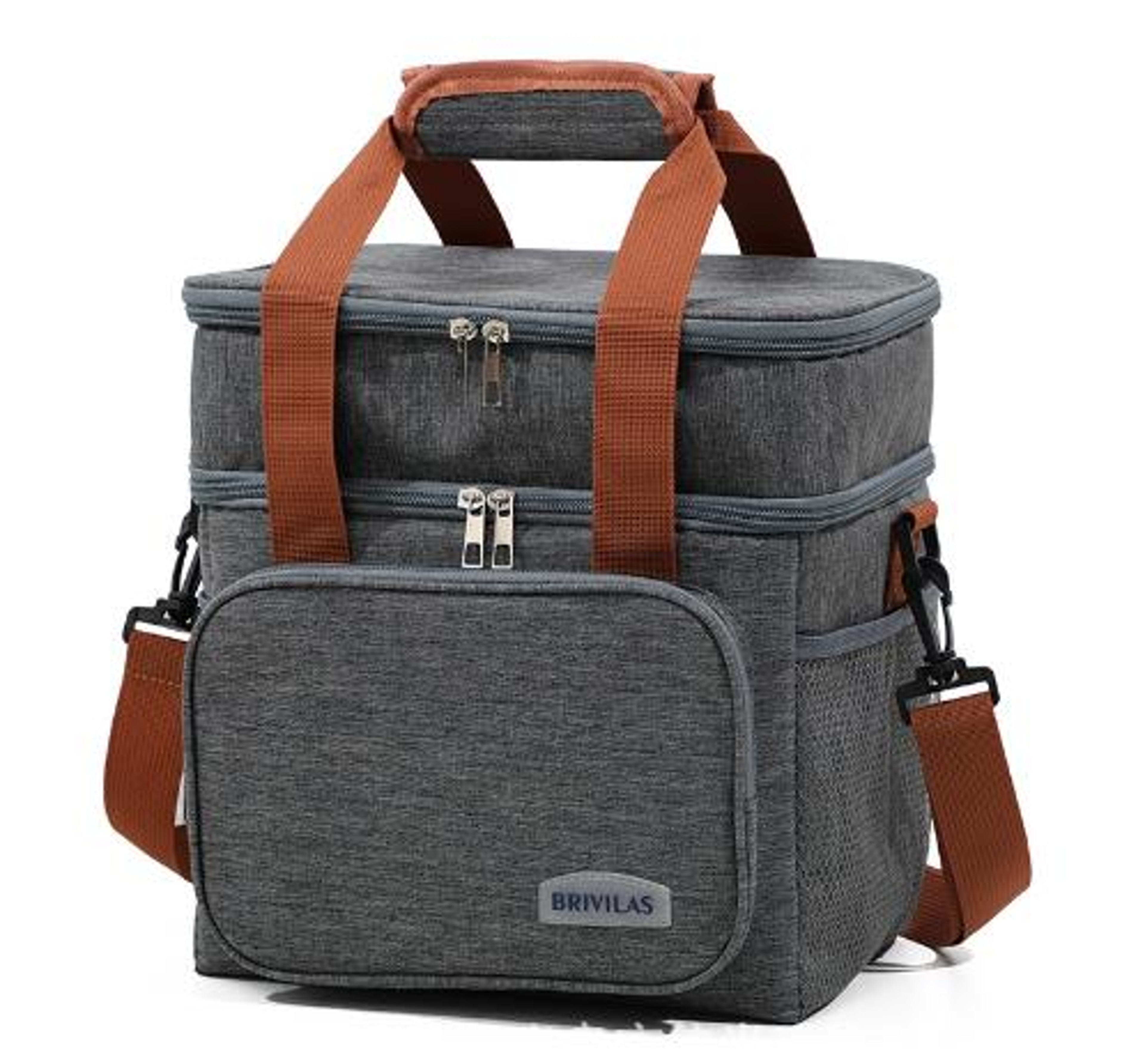 Fashionable Large Capacity Crossbody Insulated Lunch Bag – Thickened & Stylish Business Lunch Cooler – view 8