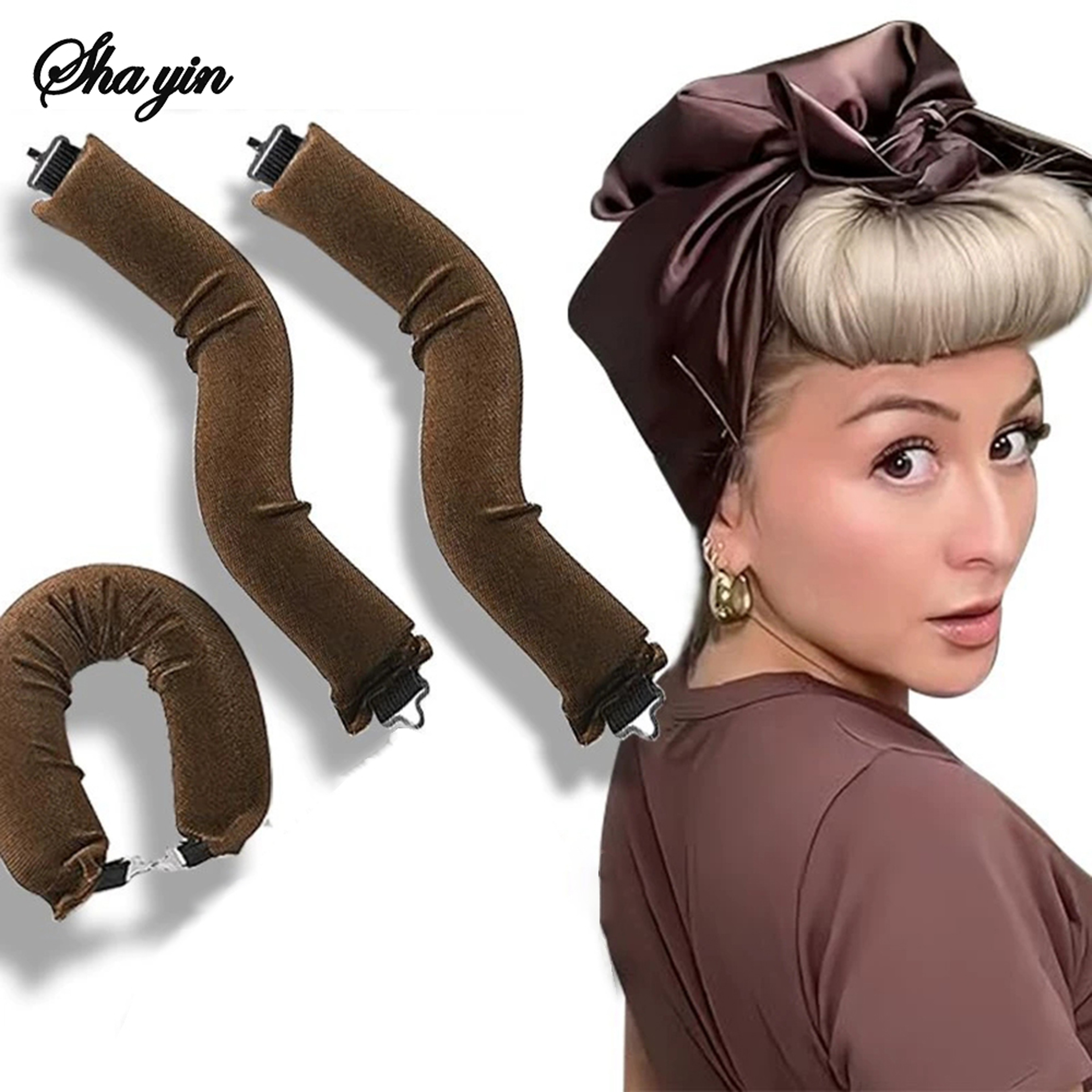 Heatless Hair Curlers – Soft Flexi Rod Headband for Lazy, No-Heat Curls – view 1