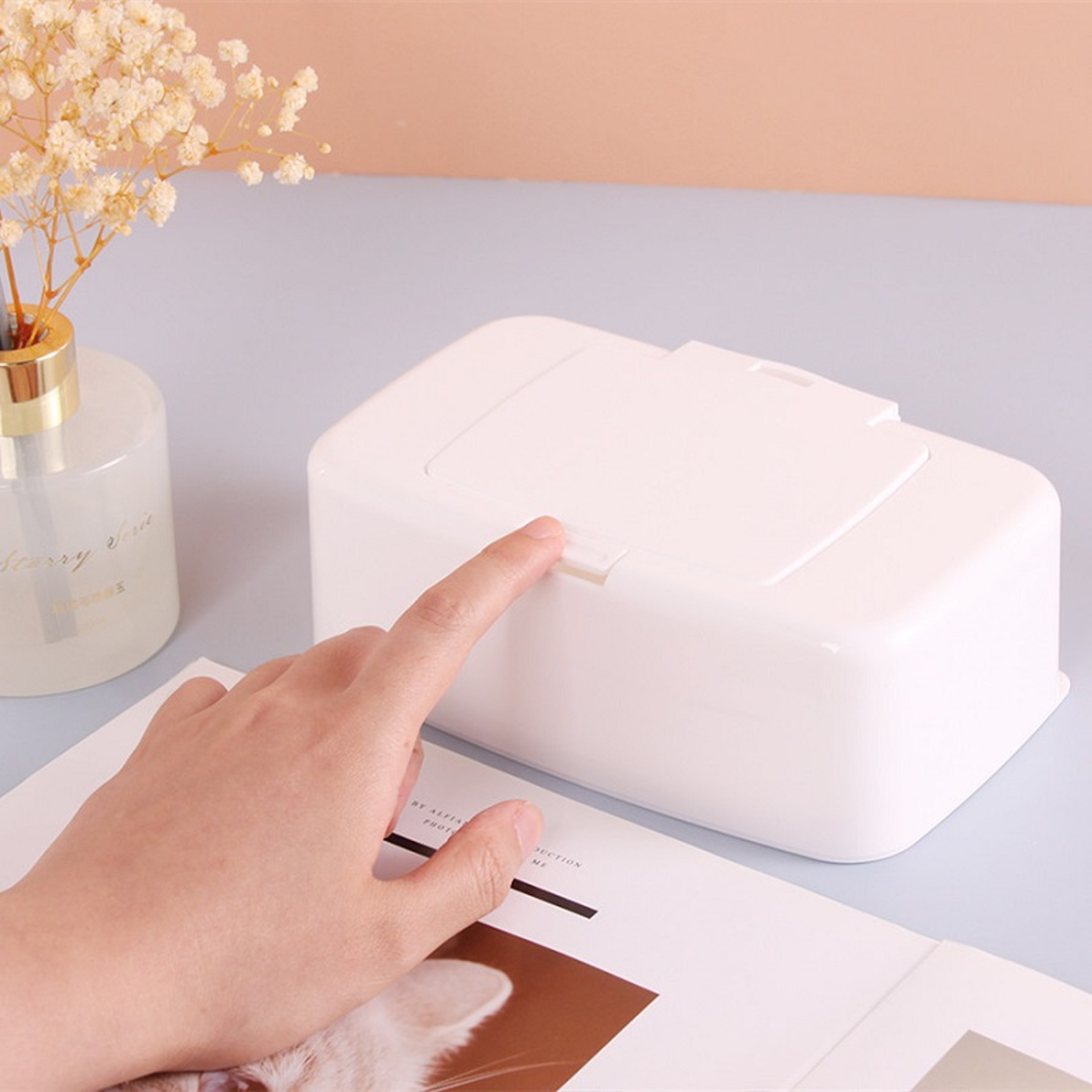 Portable Wet Tissue Box Holder  Convenient Napkin Storage Dispenser For Home Car And Office 1