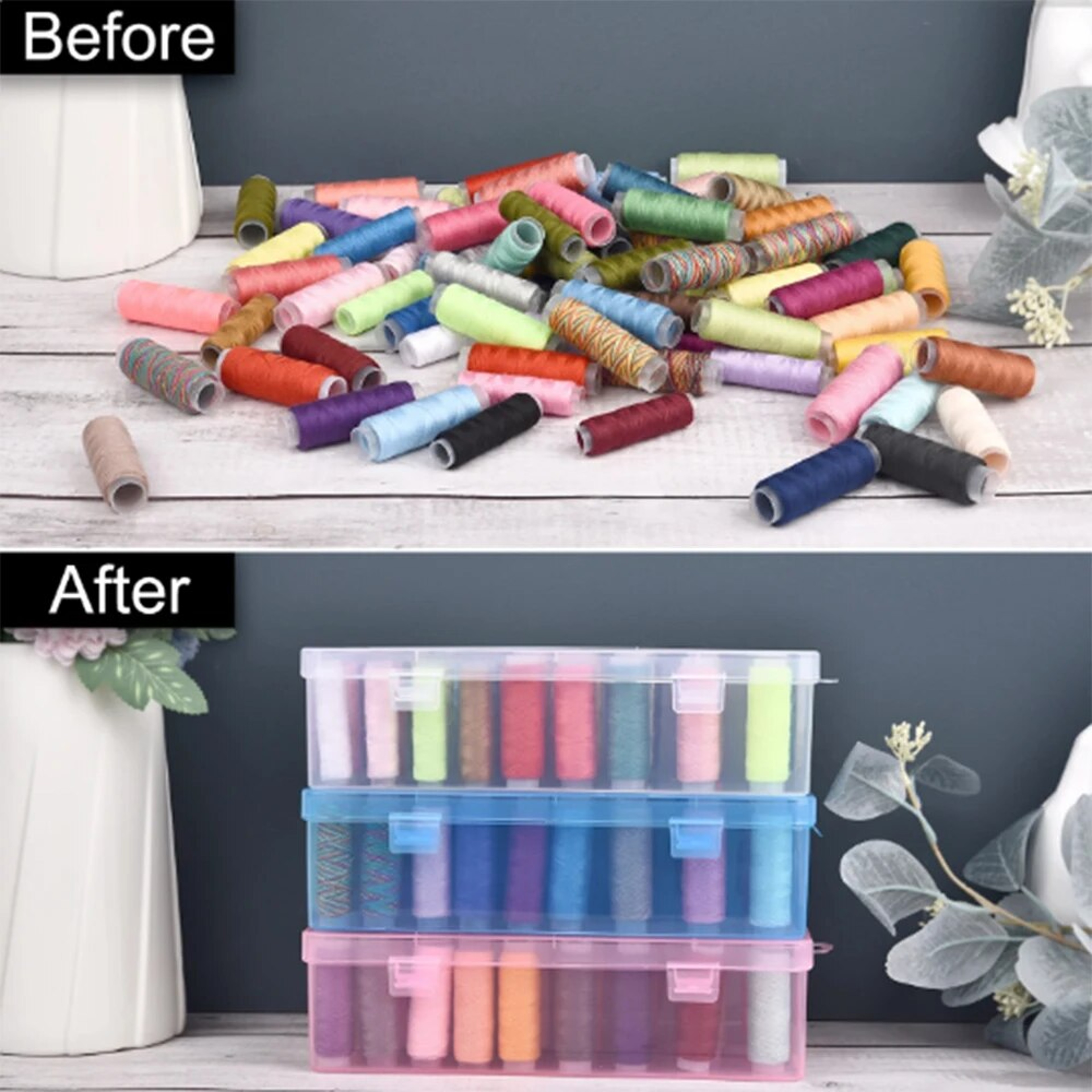 Transparent Needle And Thread Storage Box For Household Use  MultiFunctional Thread Organizer 4
