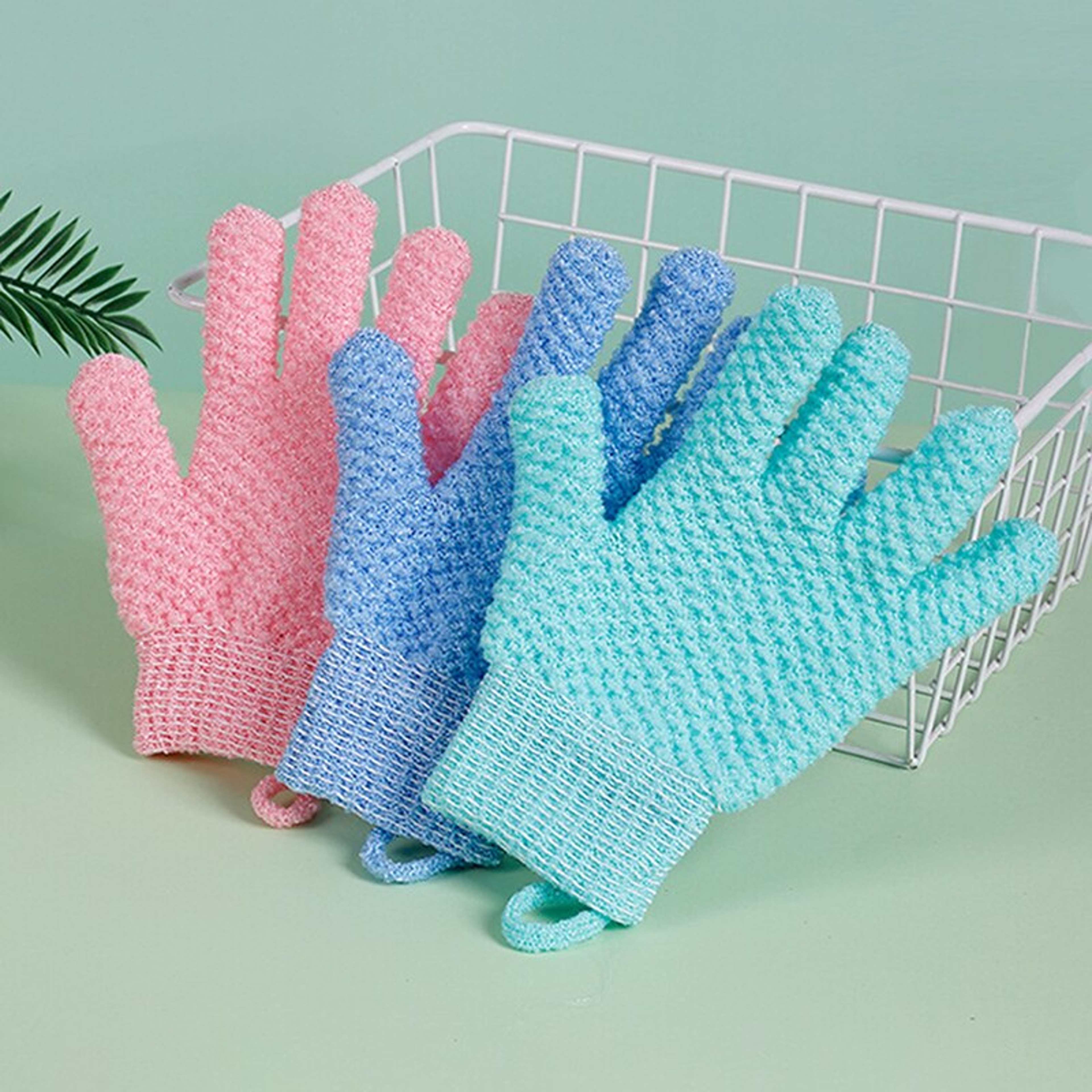 Five Finger Bath Gloves for Body Massage – Creative Spa Scrub Sponge Set for Relaxation and Deodorizing – view 7