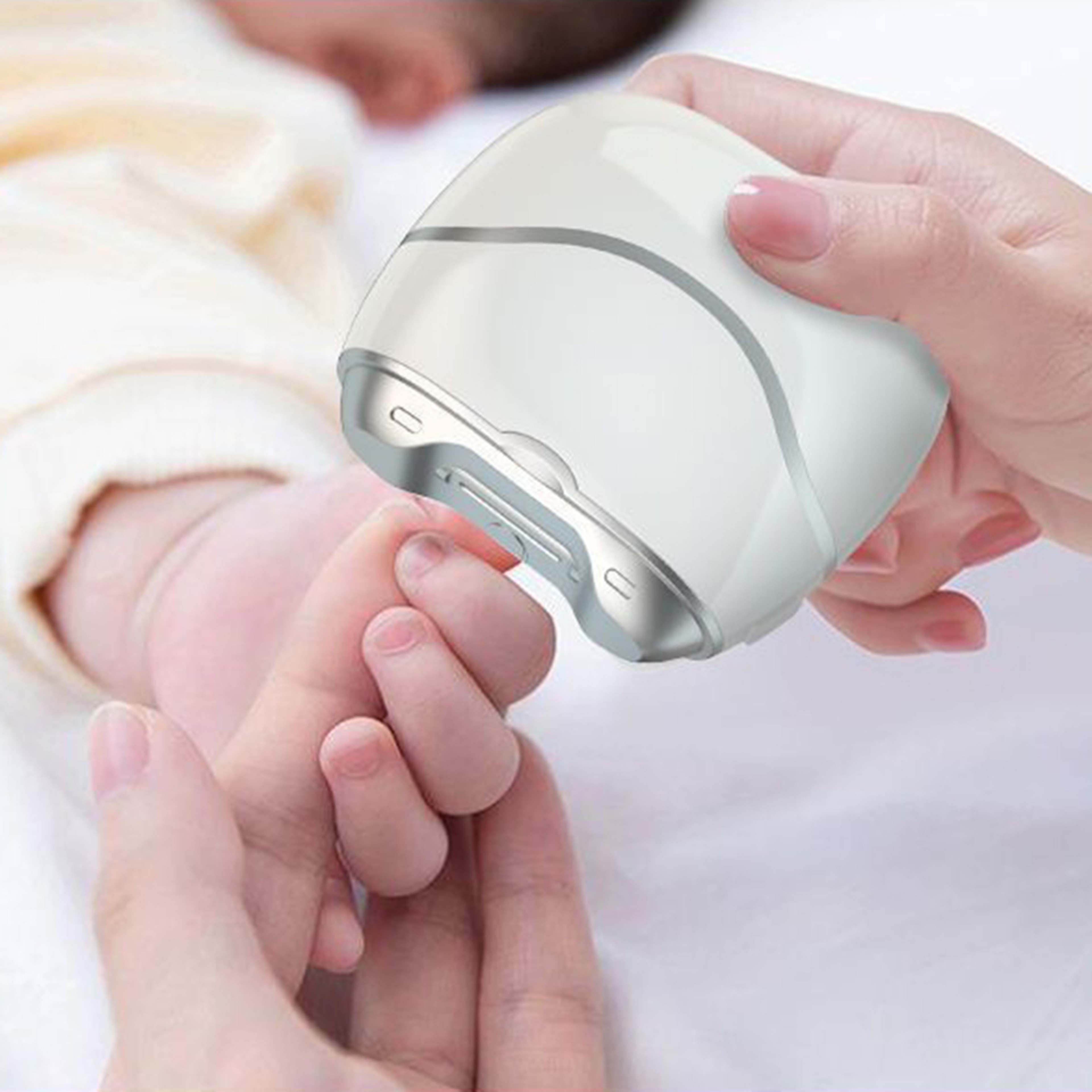Electric Automatic Nail Clippers With Light Trimmer  Nail Cutter For Baby  Adult Manicure Care 0
