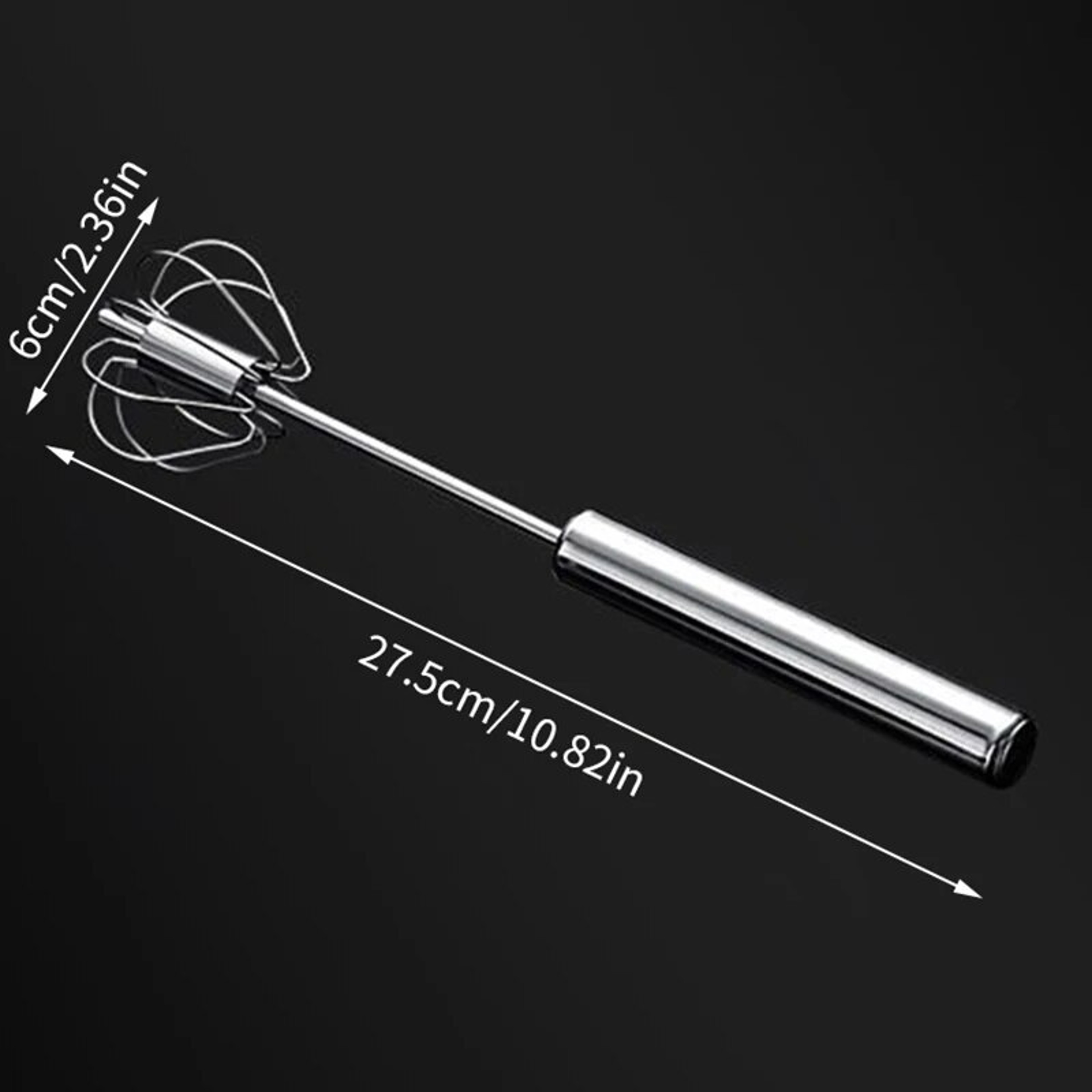 Semi-Automatic Egg Beater Manual Cream & Egg Mixer for Baking, Kitchen Tool – view 5
