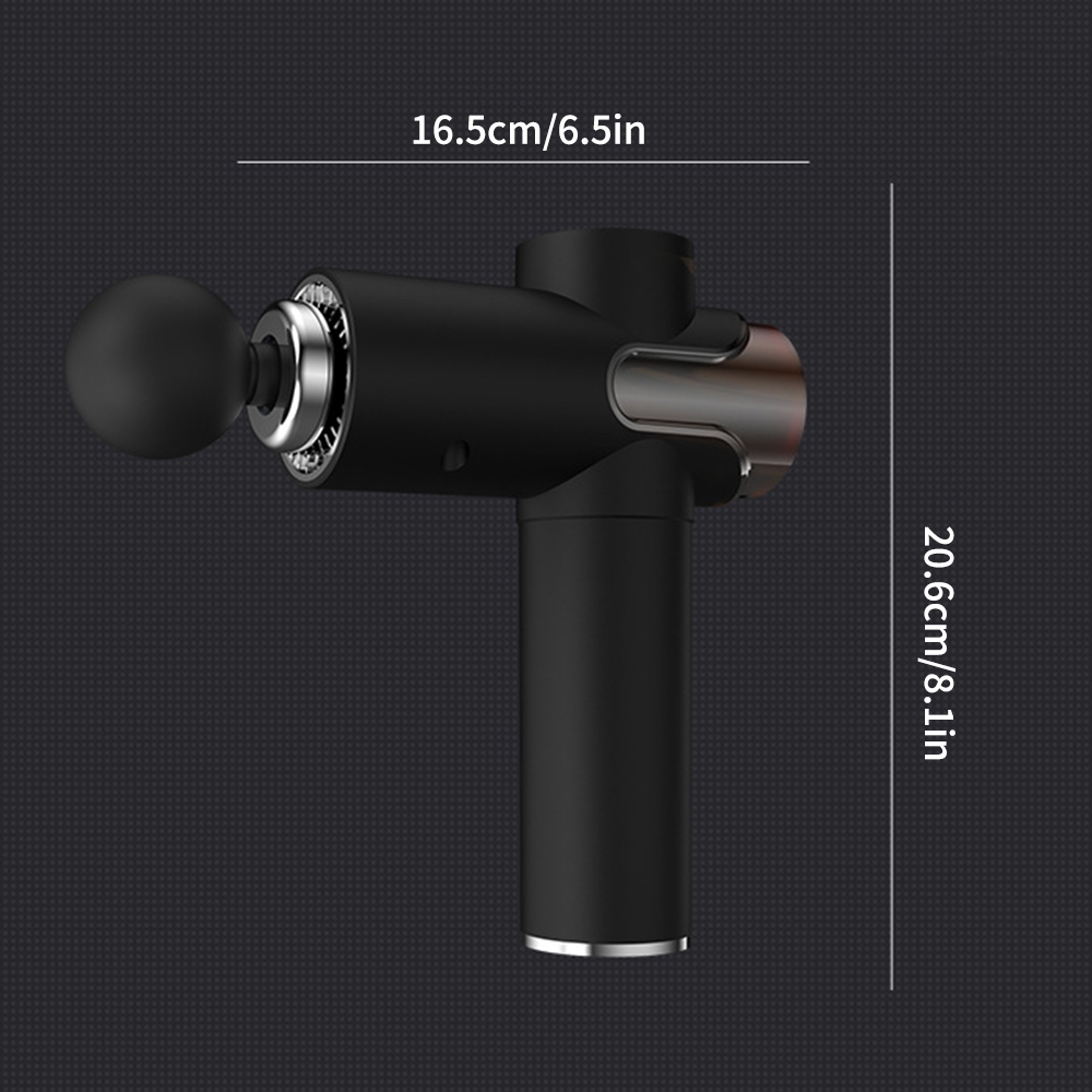 Silent Fascia Gun Muscle Massager Headed Deep Tissue Percussion Tool for Muscle Relaxation and Recovery – view 6