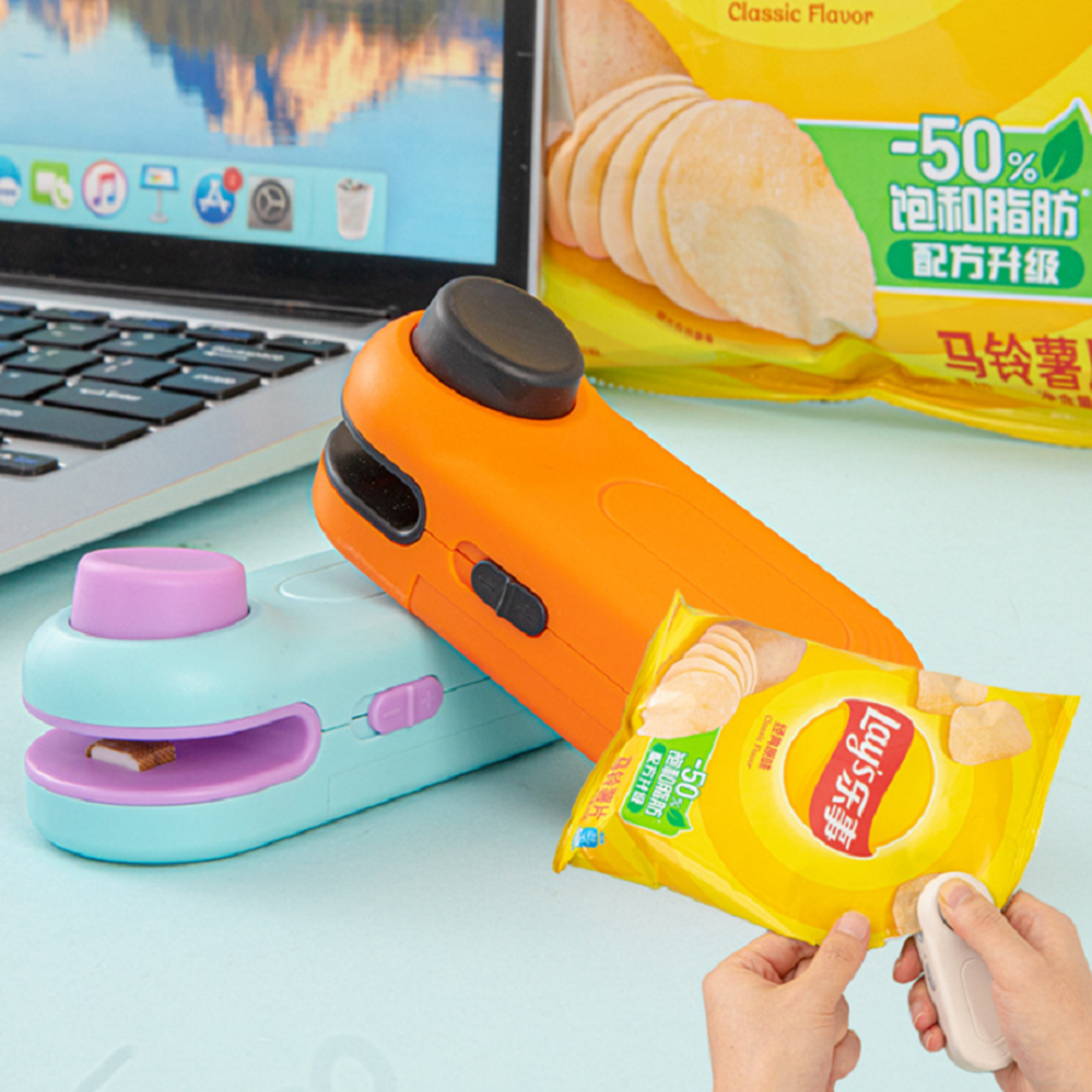 Portable Mini Heat And Vacuum Sealer For Snacks Rechargeable Sealer For Home Use 1