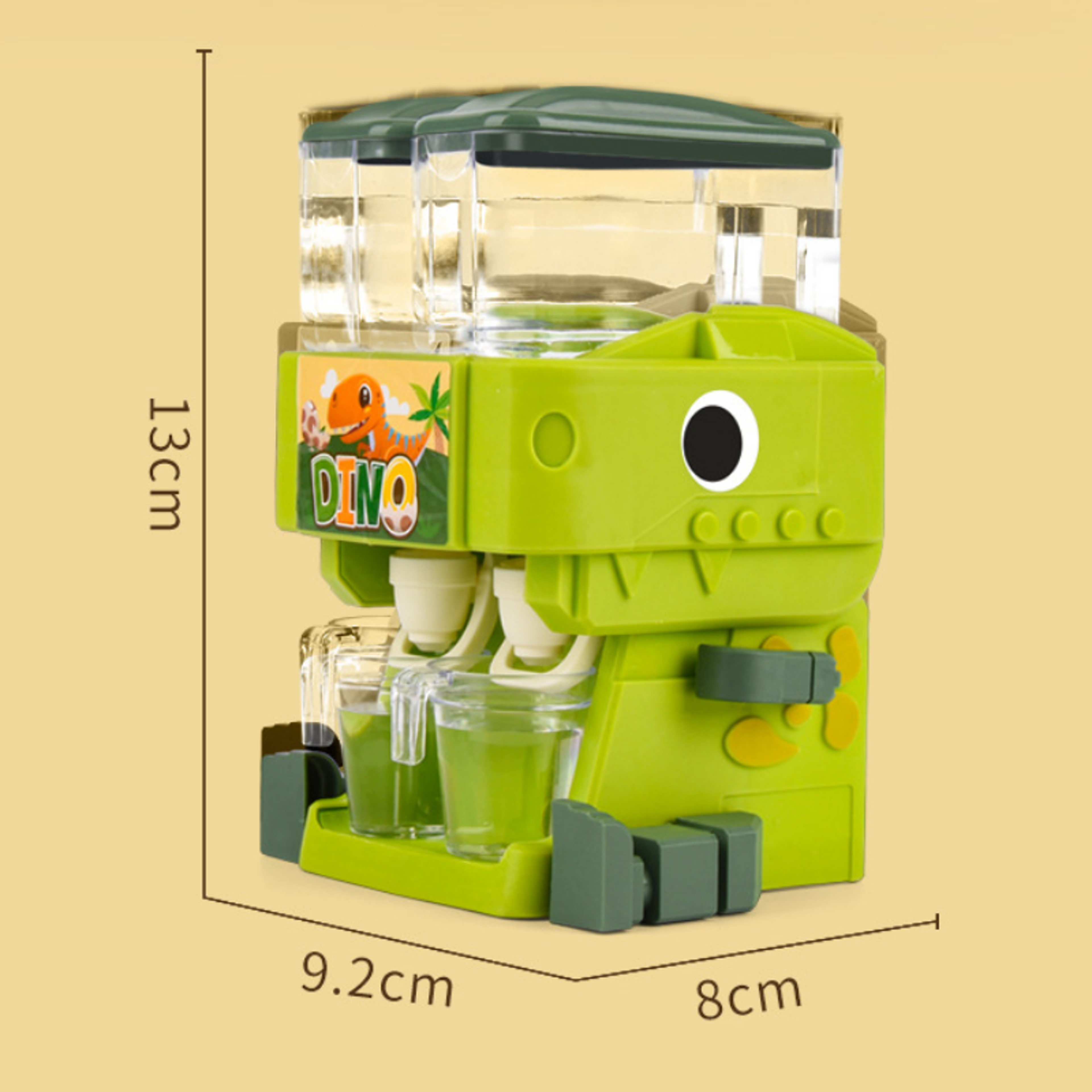 Childrens Dinosaur Dual Water Dispenser Toy  Cute Pink  Blue ColdWarm Water Juice Drinking Fountain 4