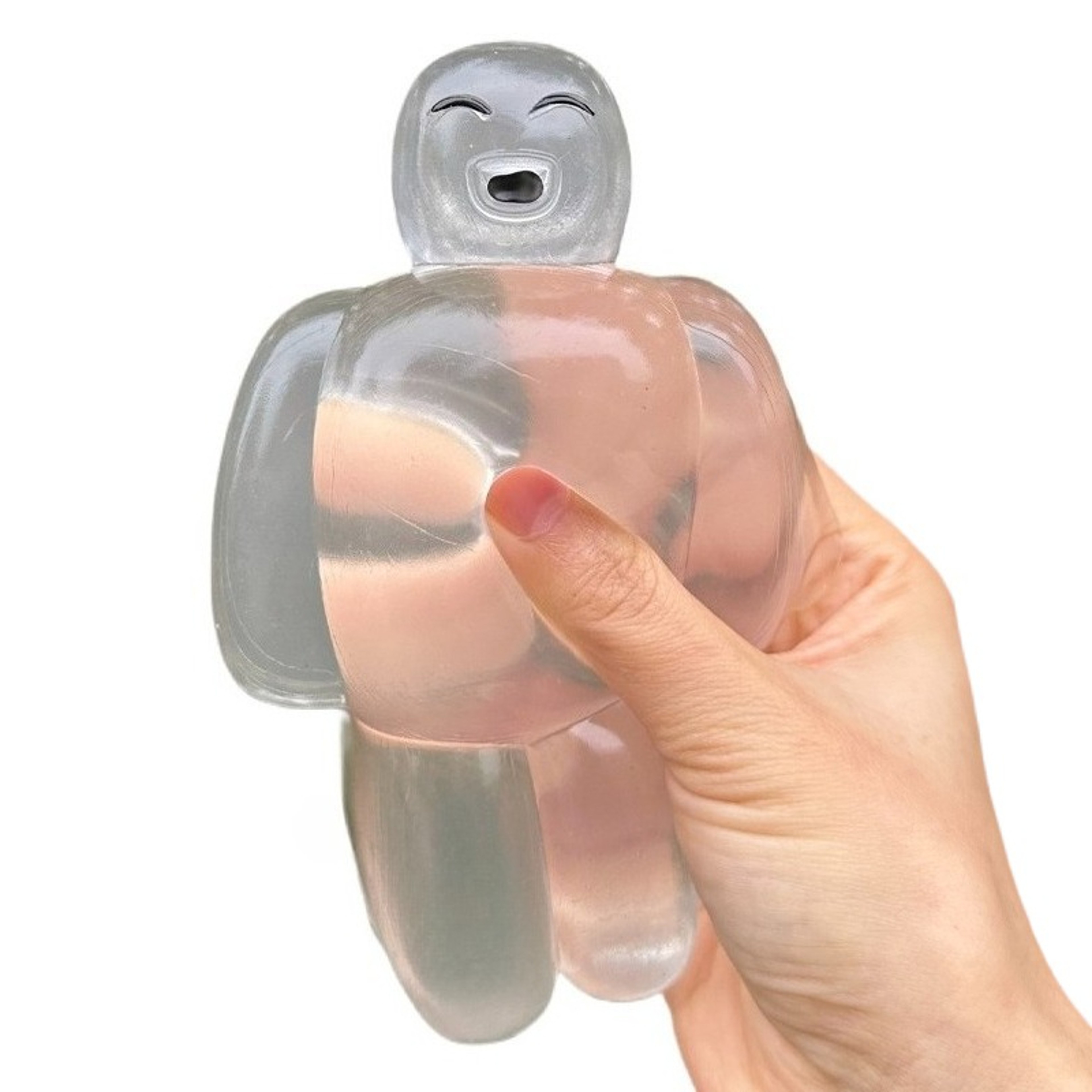 Transparent Jelly Robot Stress Relief Toy  Soft Slow Rebound Water Sense Kawaii Cartoon Gift For Ki 3