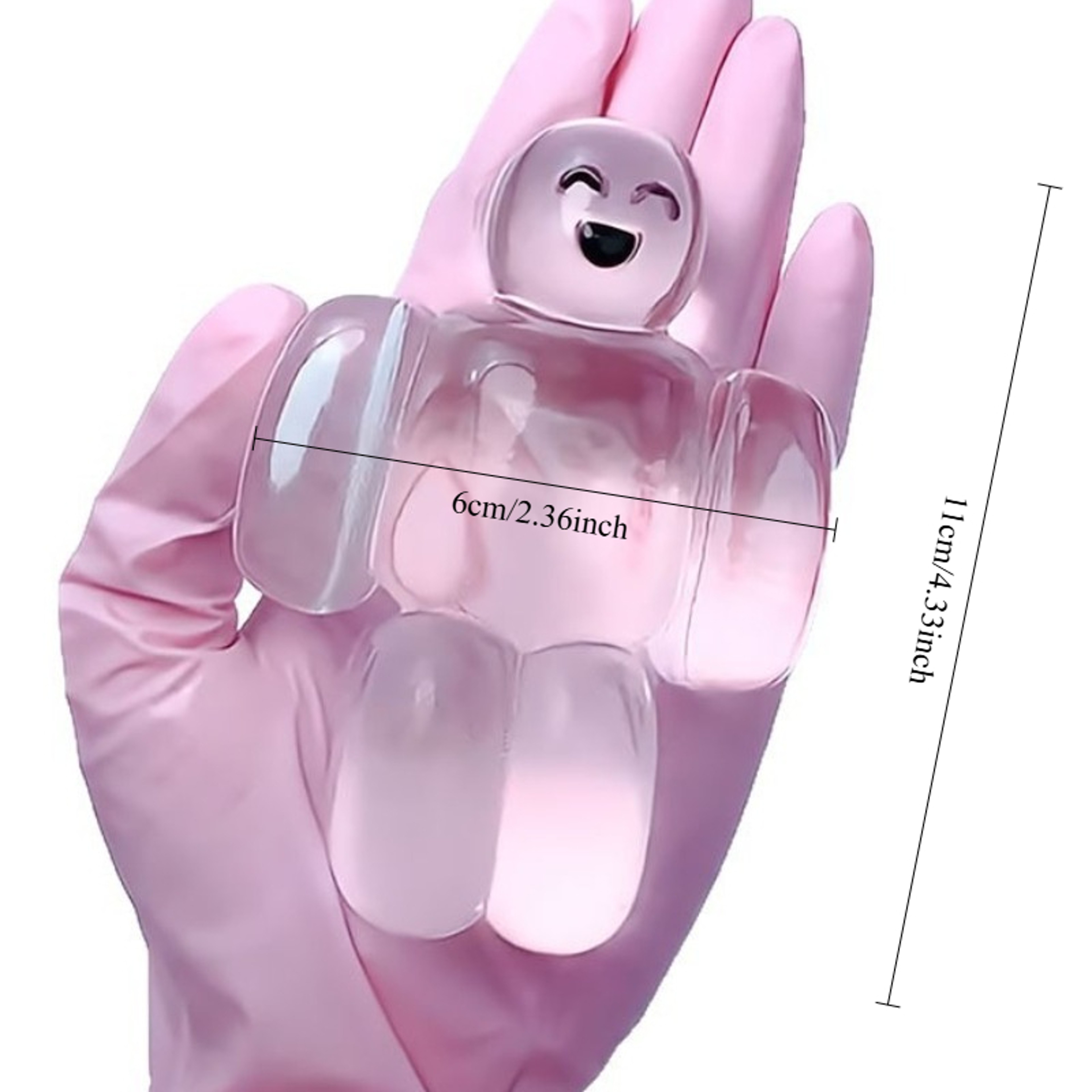 Transparent Jelly Robot Stress Relief Toy  Soft Slow Rebound Water Sense Kawaii Cartoon Gift For Ki 6