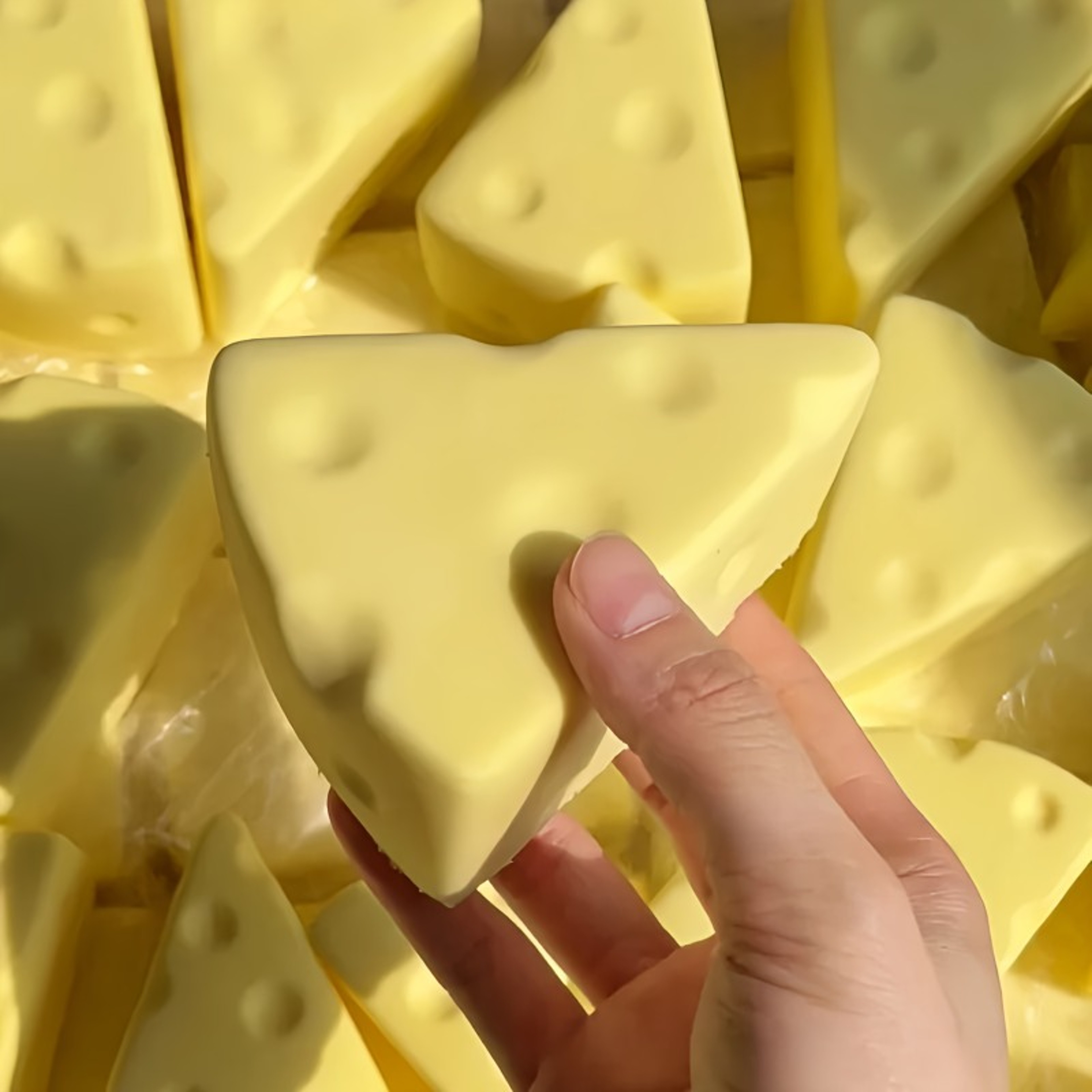 Cheese Squeeze Toy MilkFlavored Stress Relief Fidget Toy For Friends Gifts And Sensory Play 5