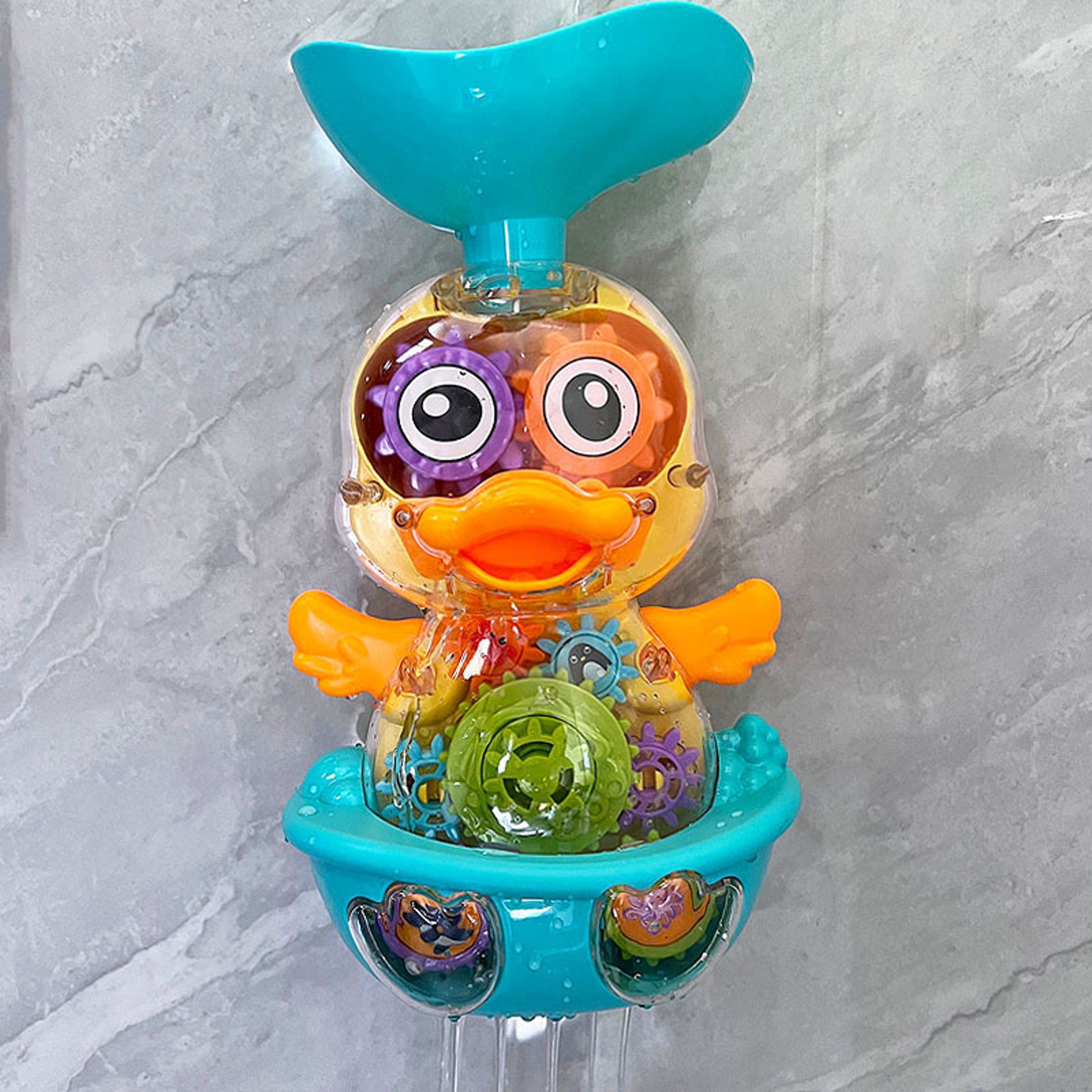 Water Spray Duck Baby Bath Toy  Fun Shower  Pool Toy For Toddlers 0