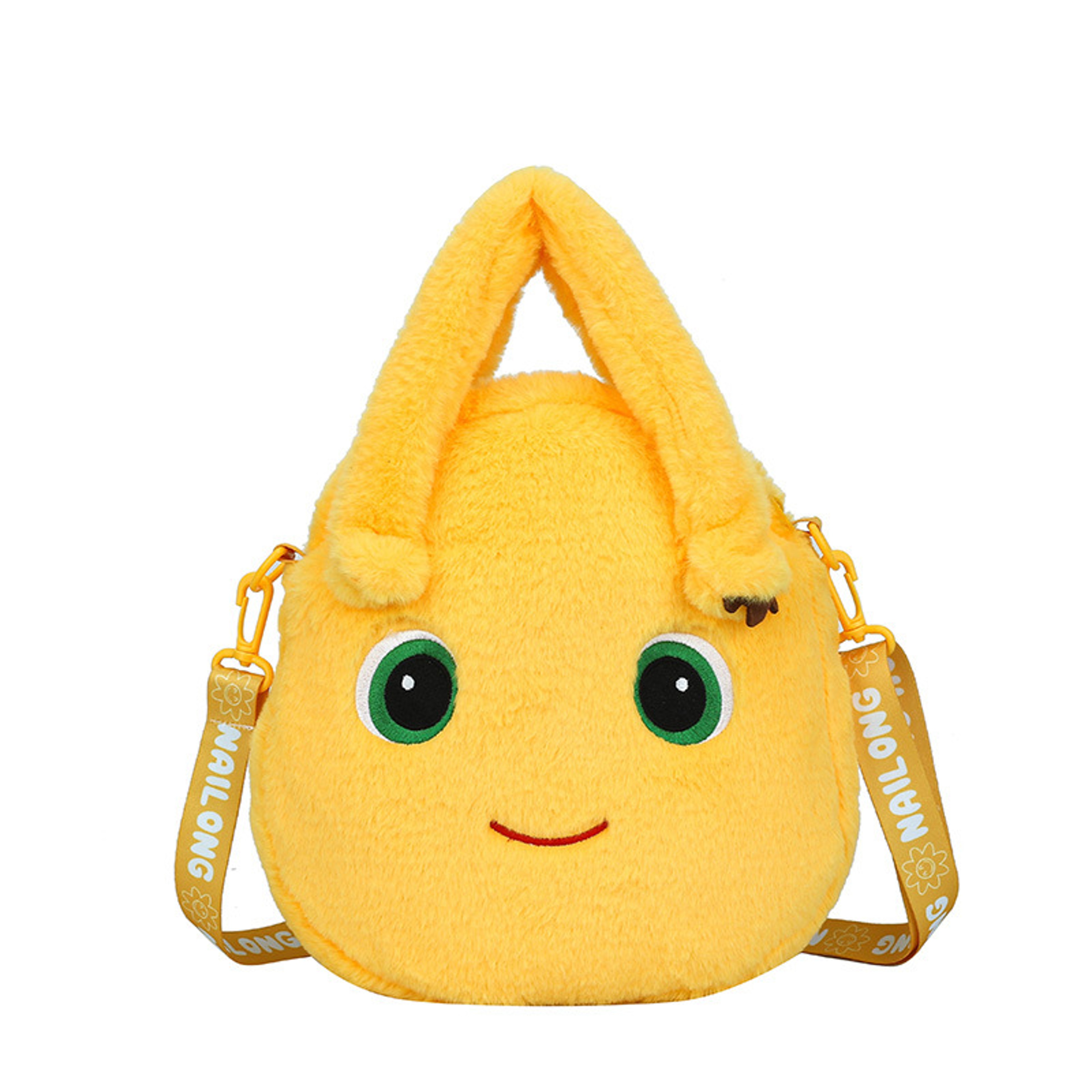 Cute Milk Dragon Plush Handbag  Large Capacity Cartoon Shoulder Bag For Winter  Fall 5