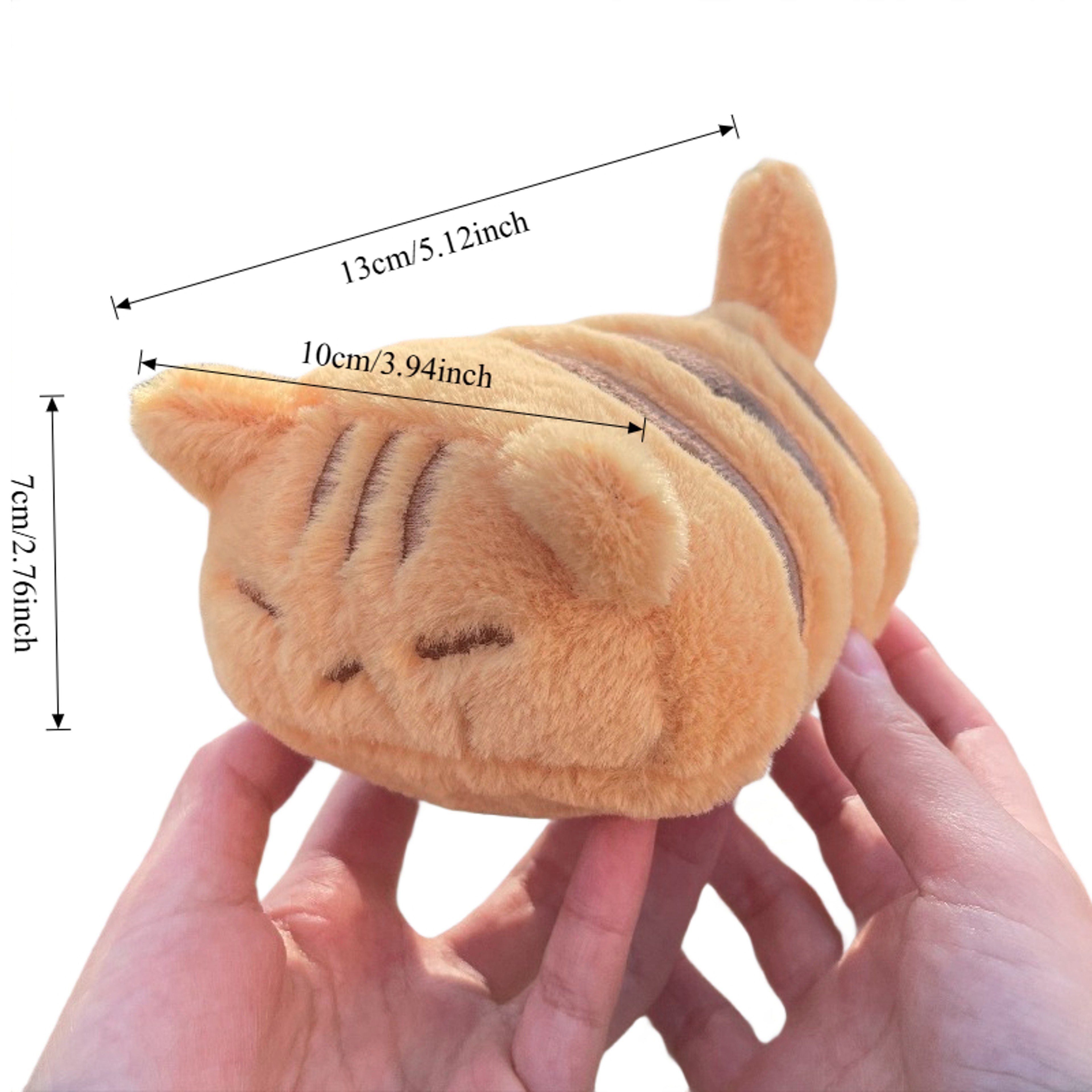 Cute Orange Cat Plush Toy  Fluffy Kitty Stuffed Doll For Boys  Girls  Soft Home Decoration  Birthda 5