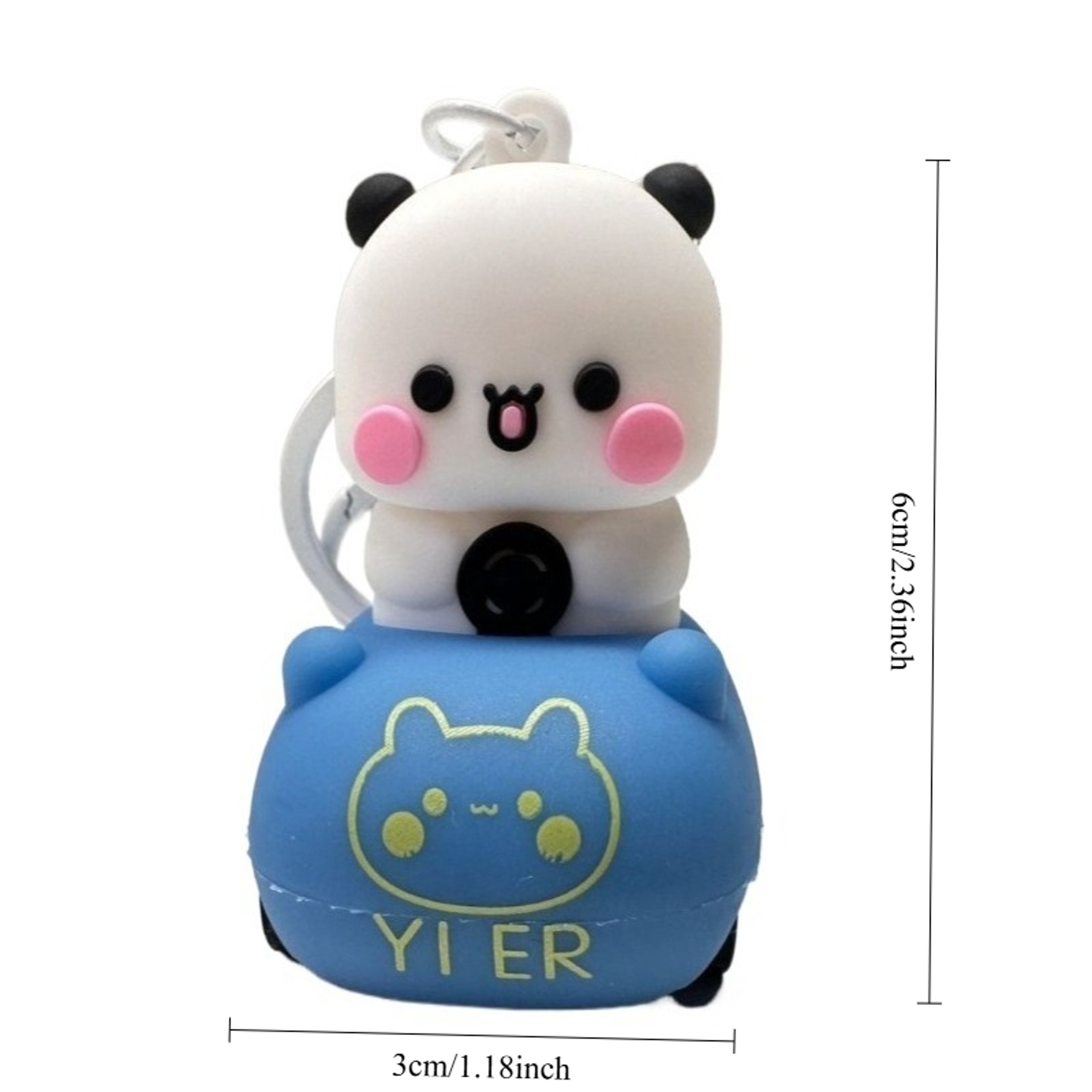 Cute Panda Bubu And Dudu Keychain  Adorable Cartoon Panda Keychain For Backpacks  Bags 1