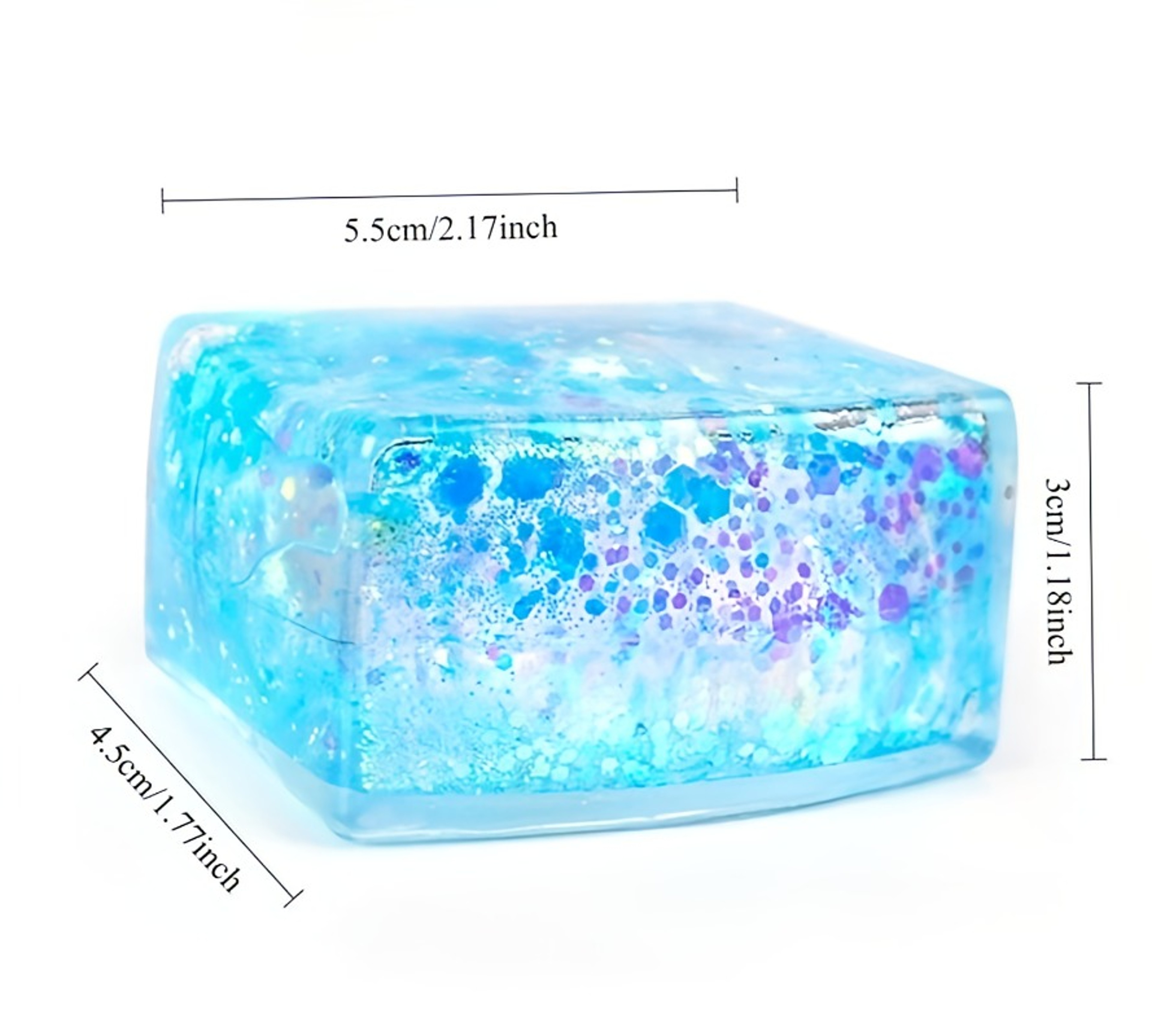 Shiny Maltose Cube Squeeze Toy  AntiStress Slow Rebound Sensory Fidget Toy For Relaxation And Fun 5