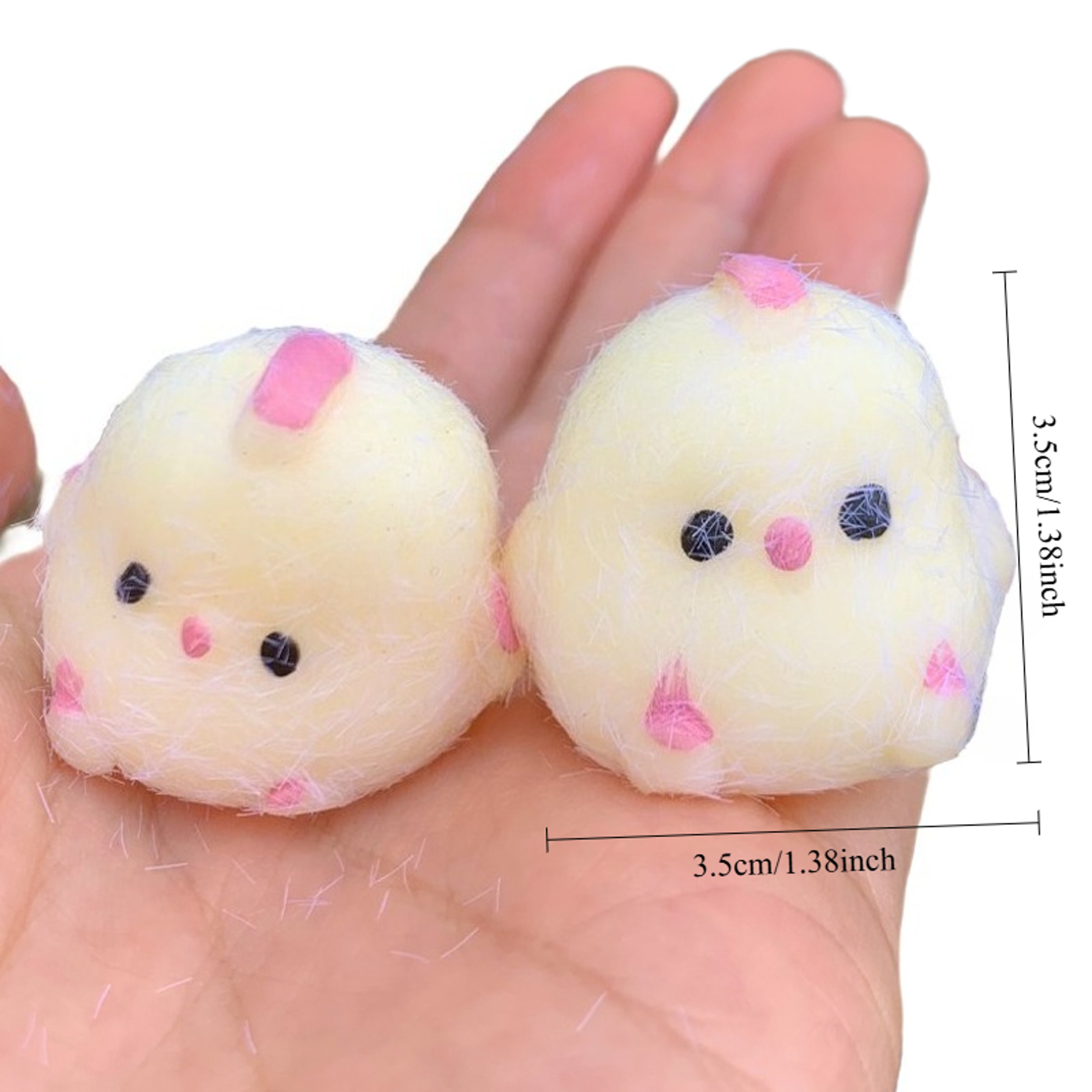 Cute Squishy Chick Stress Relief Keychain  Kawaii Rebound Chicken Toy For Bag  Phone Charm 2