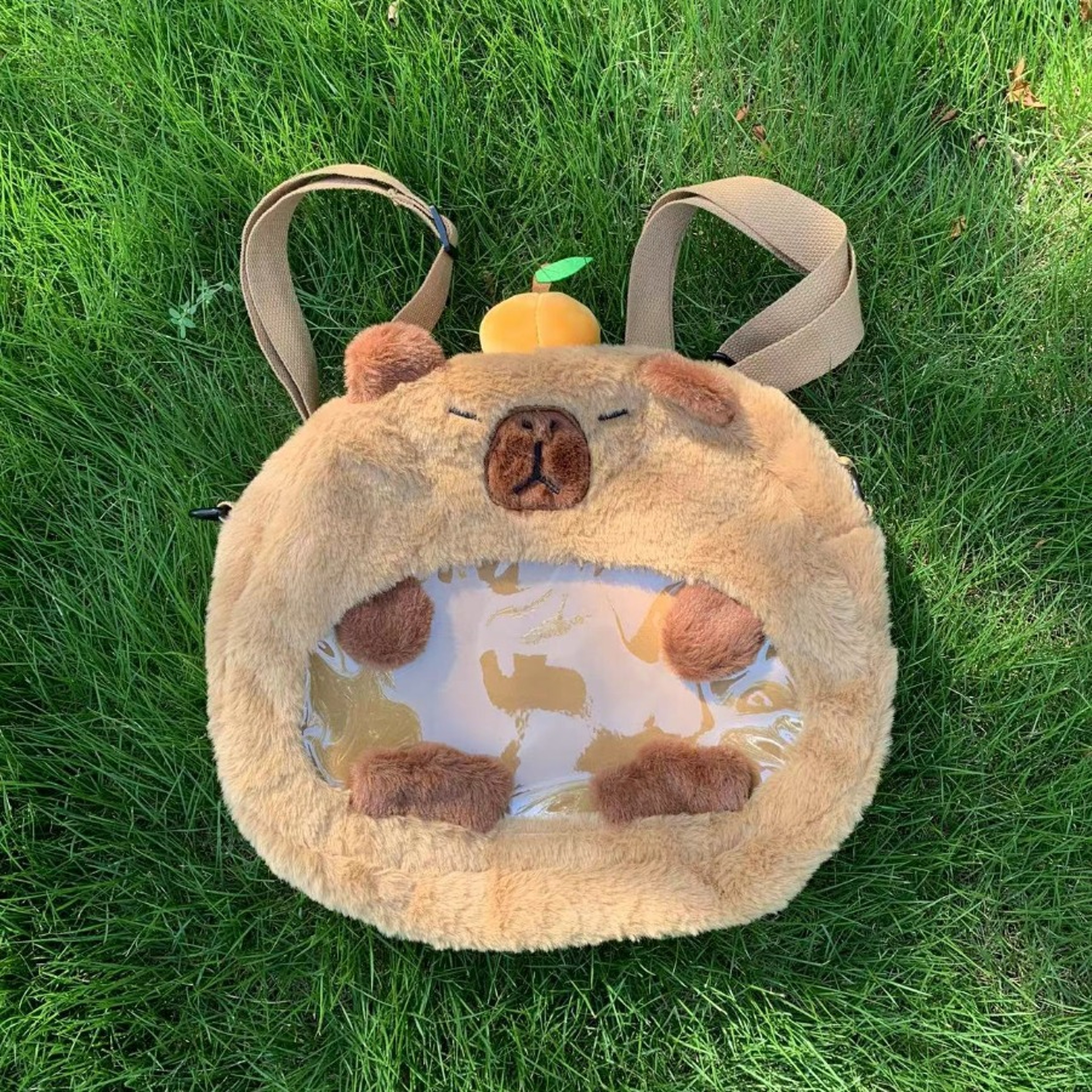 Capybara Plush Backpack For Kids  Large Capacity Knapsack Soft Animal Toy Gift For Women And Childr 4