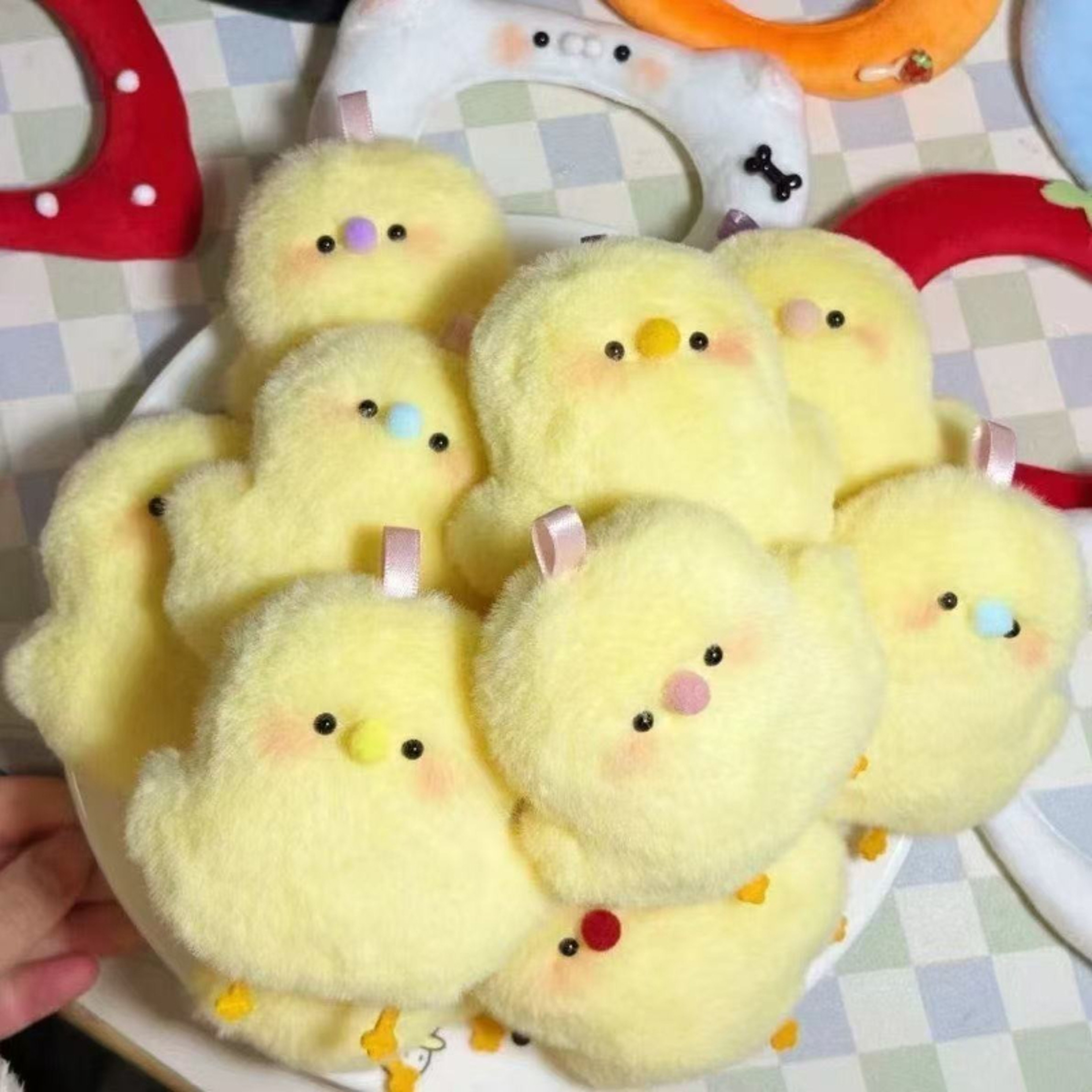 Super Cute Plush Chicken Keychain  Cartoon Chicken Doll Pendant For Schoolbag Bag Decor  Creative G 2