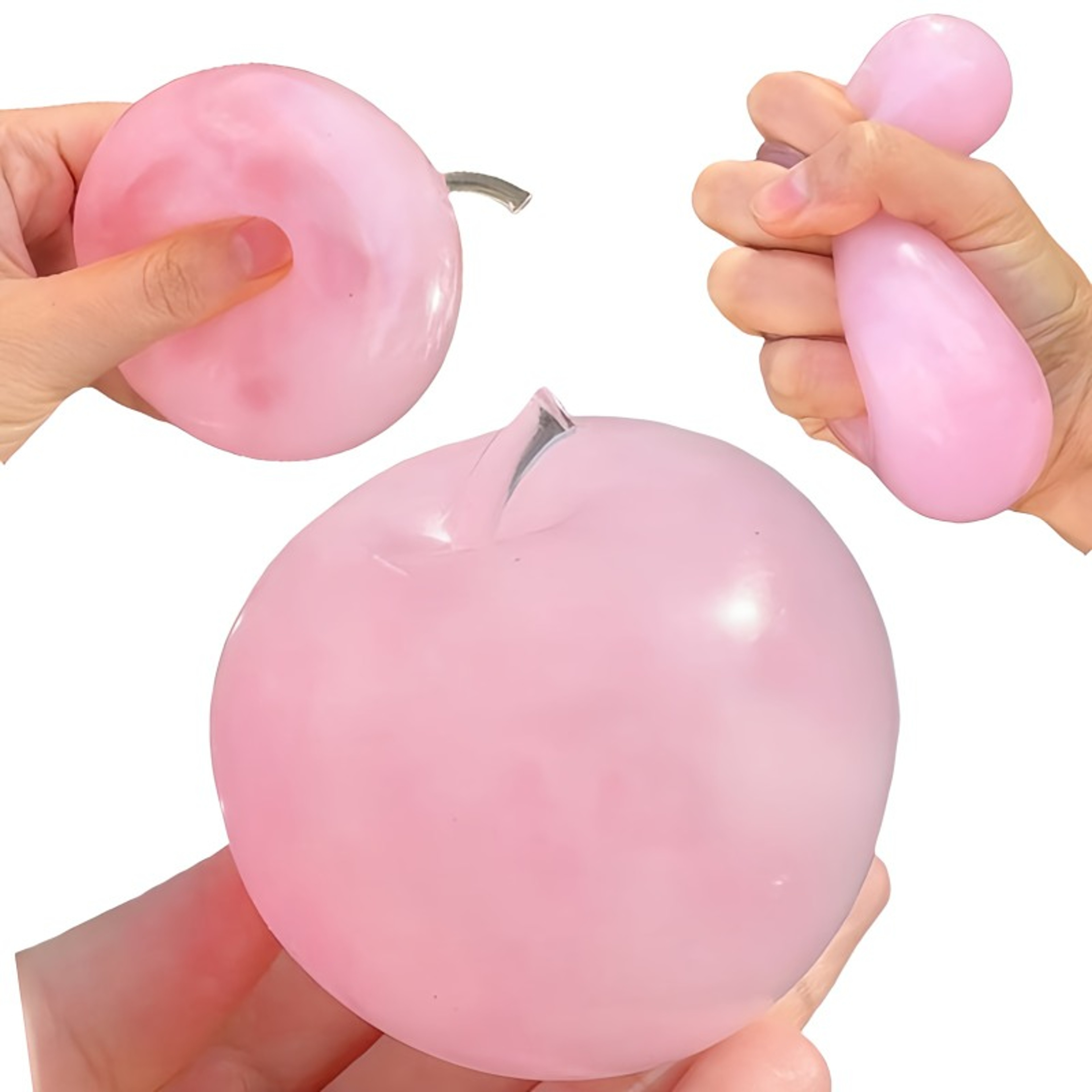 Apple Stress Ball Fidget Toy  Clear Maltose AntiStress Ball For Children Hand Exercise 0