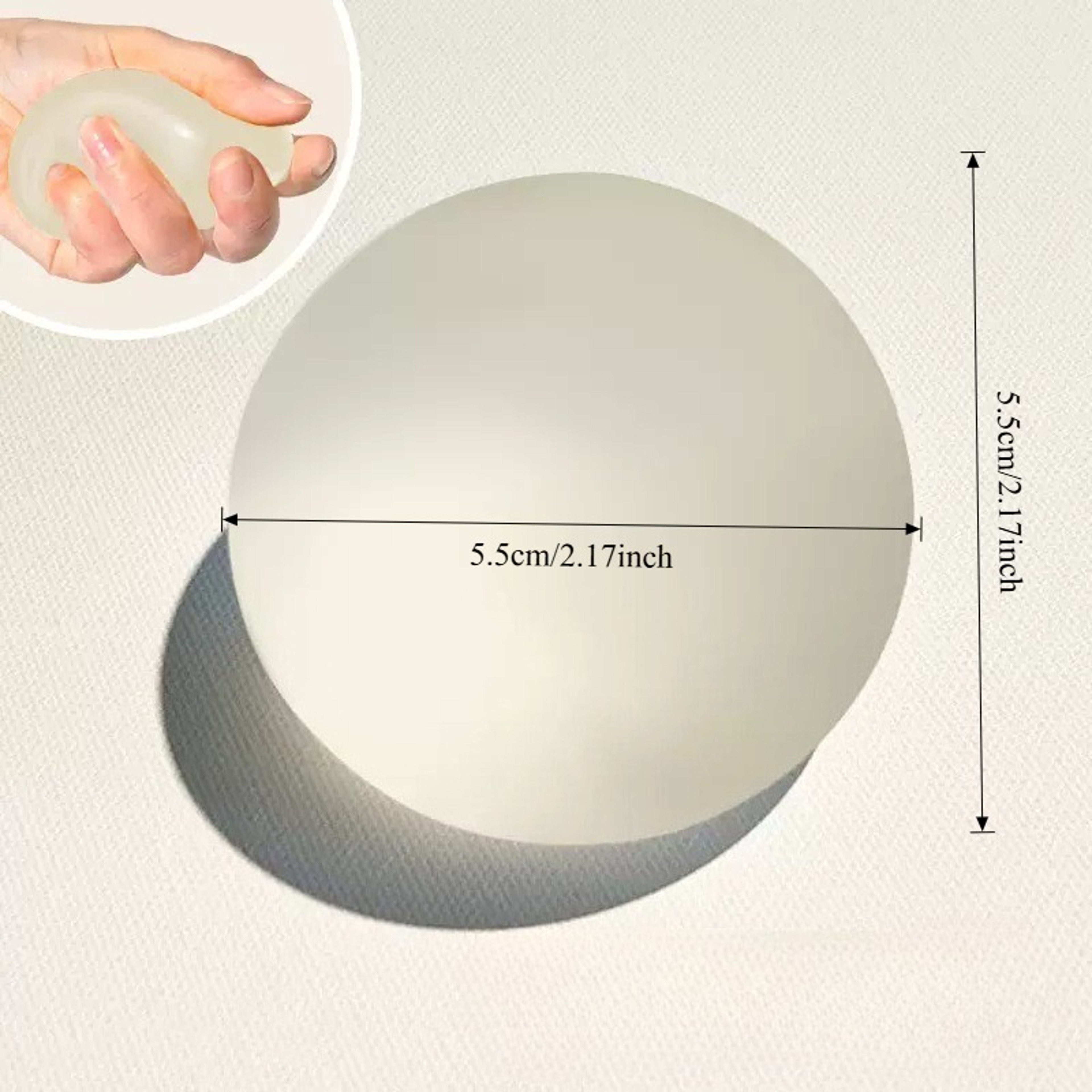 White Transparent Maltose Squeeze Toy Soft Mochi Anti Stress Fidget Toy With Slow Rebound 5