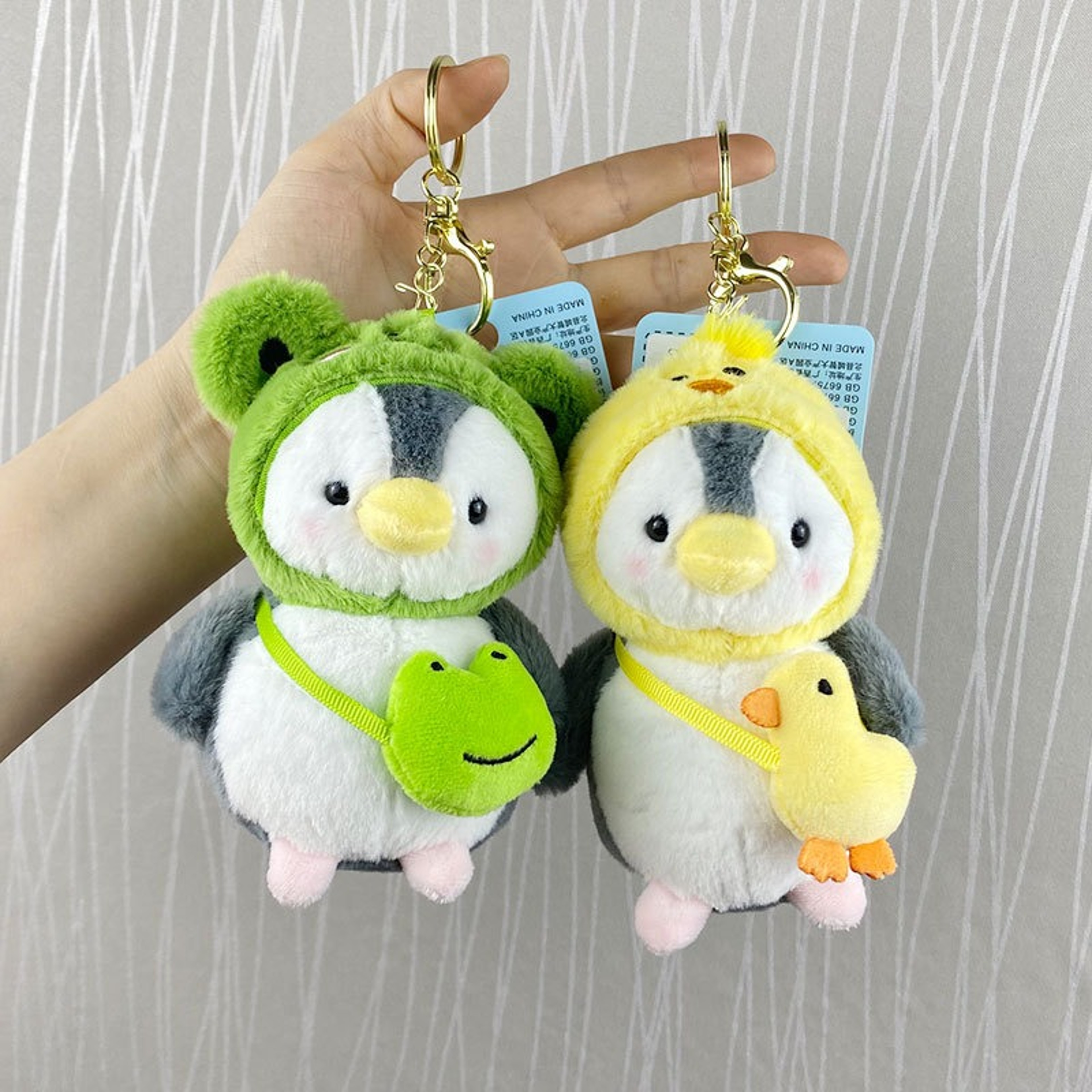 Cute Penguin Plush Keychain With Hats Super Soft Plushie Pendant Bag Ornament Ideal Gift For Couple 4