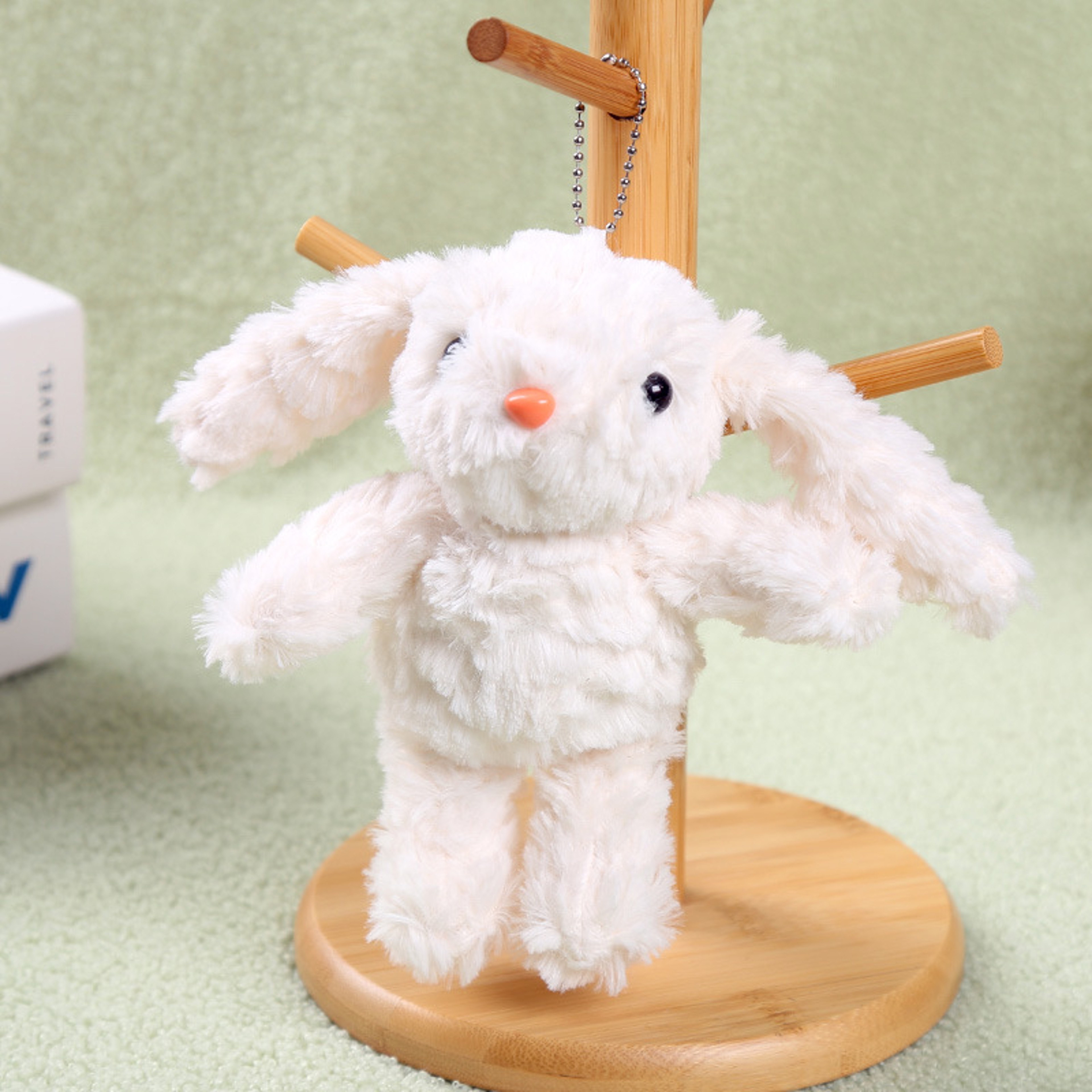 Cute Hanging Ear Bunny Plush Keychain Adorable Long Eared Rabbit Plushie Doll Perfect For Womens Gi 2
