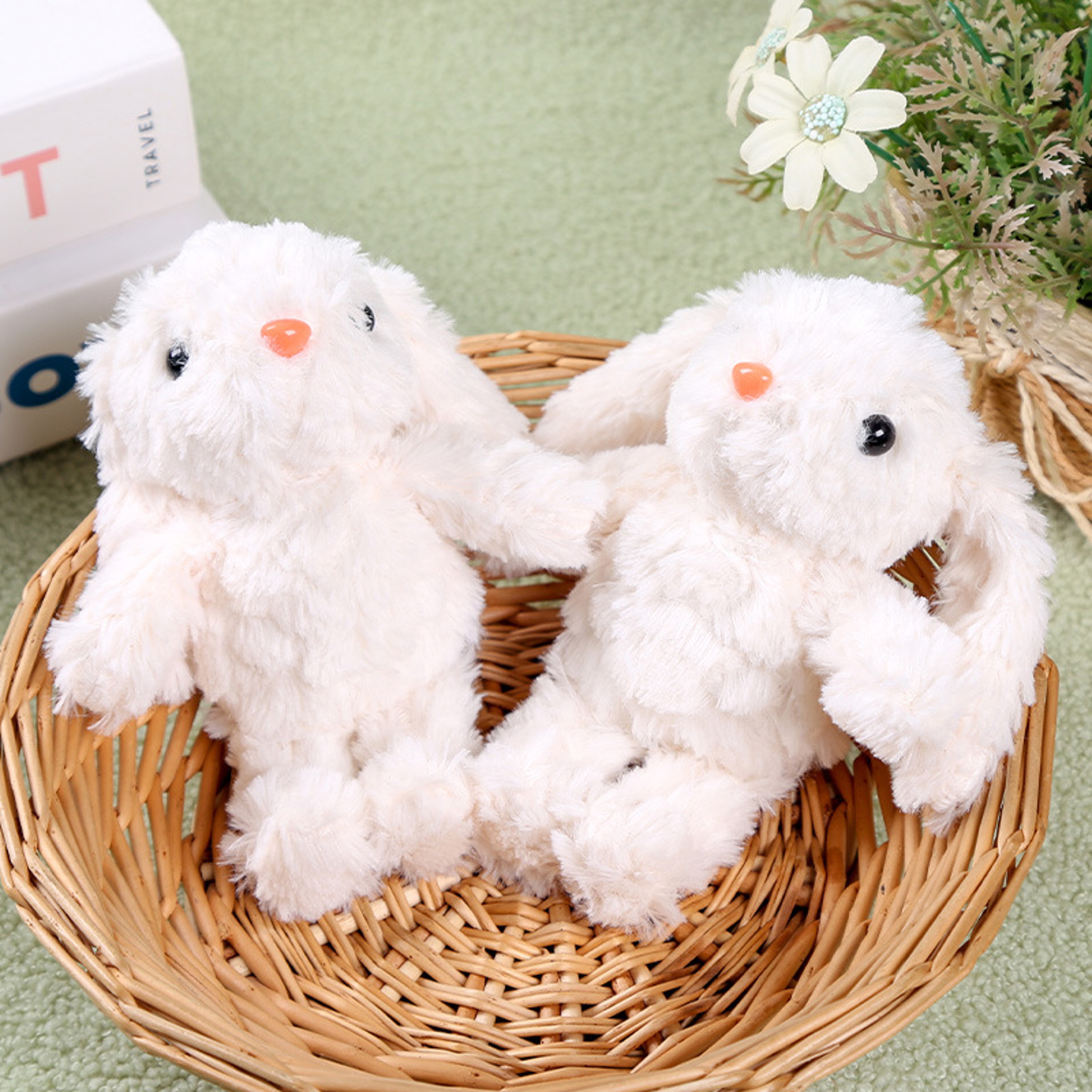 Cute Hanging Ear Bunny Plush Keychain Adorable Long Eared Rabbit Plushie Doll Perfect For Womens Gi 1